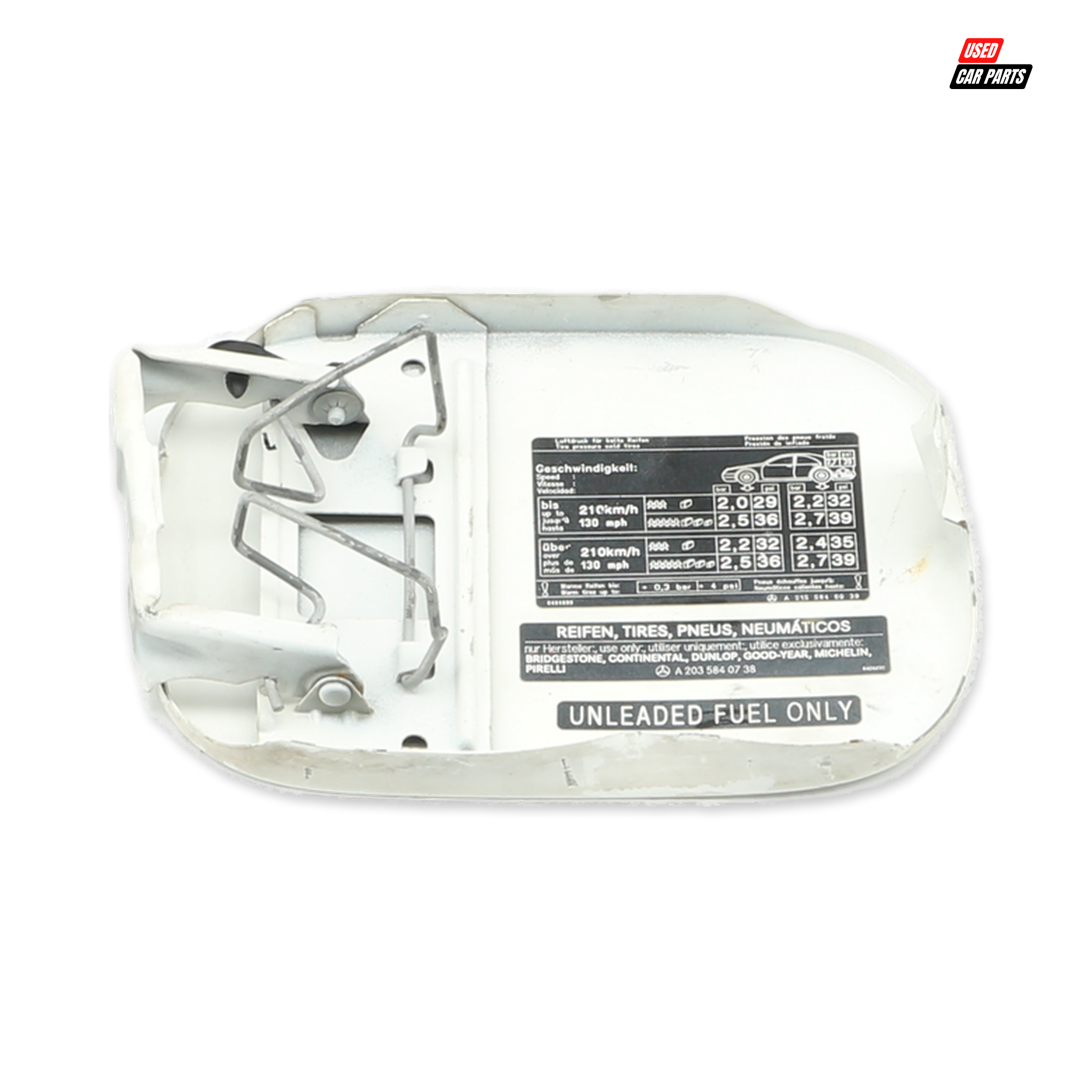 Used Outer Fuel Cap Cover, Part Number A2035840738 for Mercedes-Benz C230K Coupe A/T (2003)