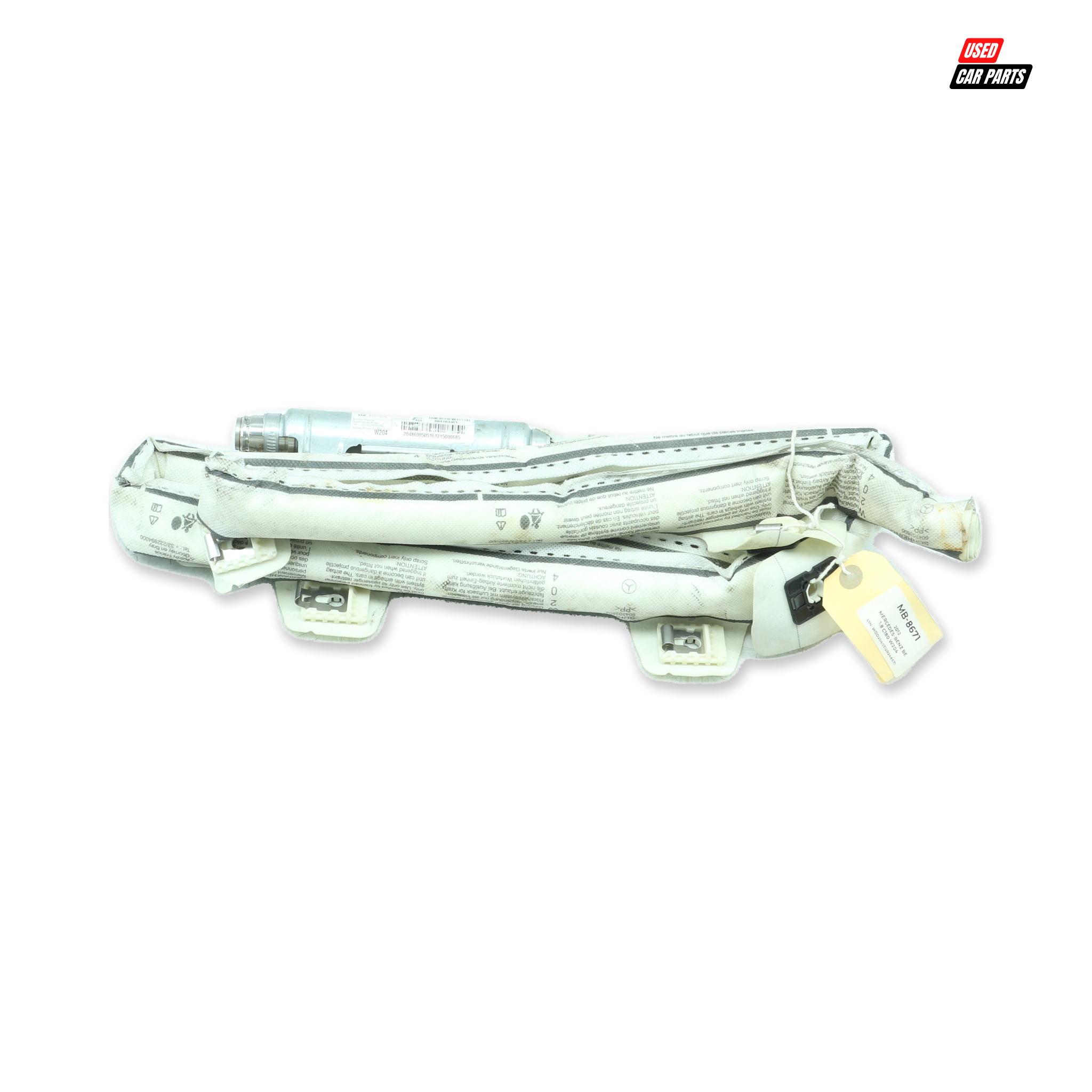 Used Passengers Side Curtain Airbag (Part Number 604703301) for 2012 MERCEDES-BENZ C180