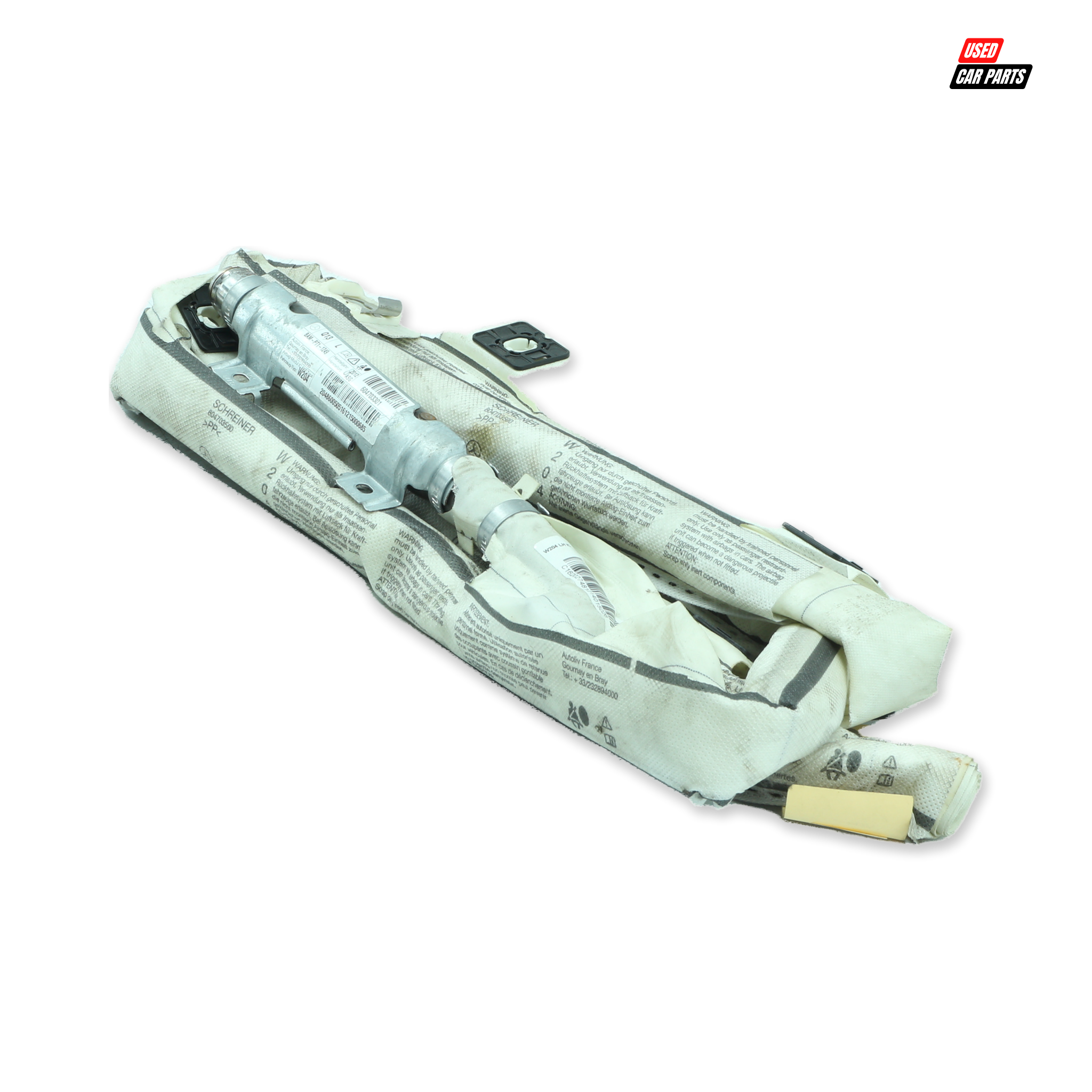 Used Passengers Side Curtain Airbag (Part Number 604703301) for 2012 MERCEDES-BENZ C180