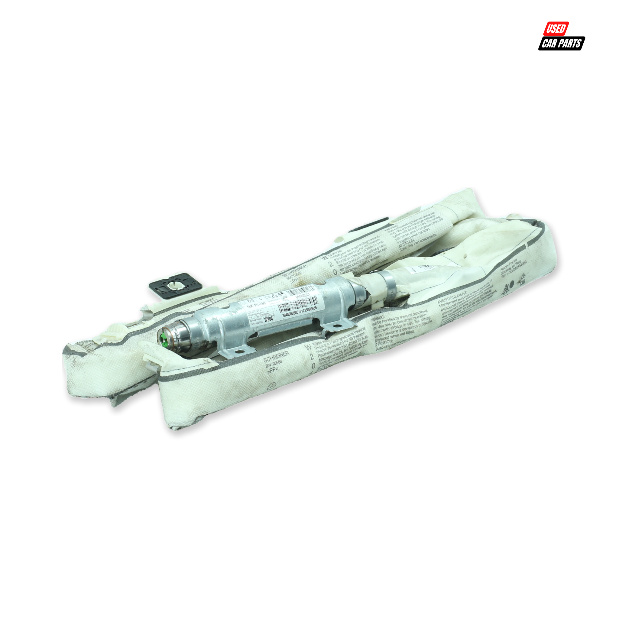 Used Passengers Side Curtain Airbag (Part Number 604703301) for 2012 MERCEDES-BENZ C180