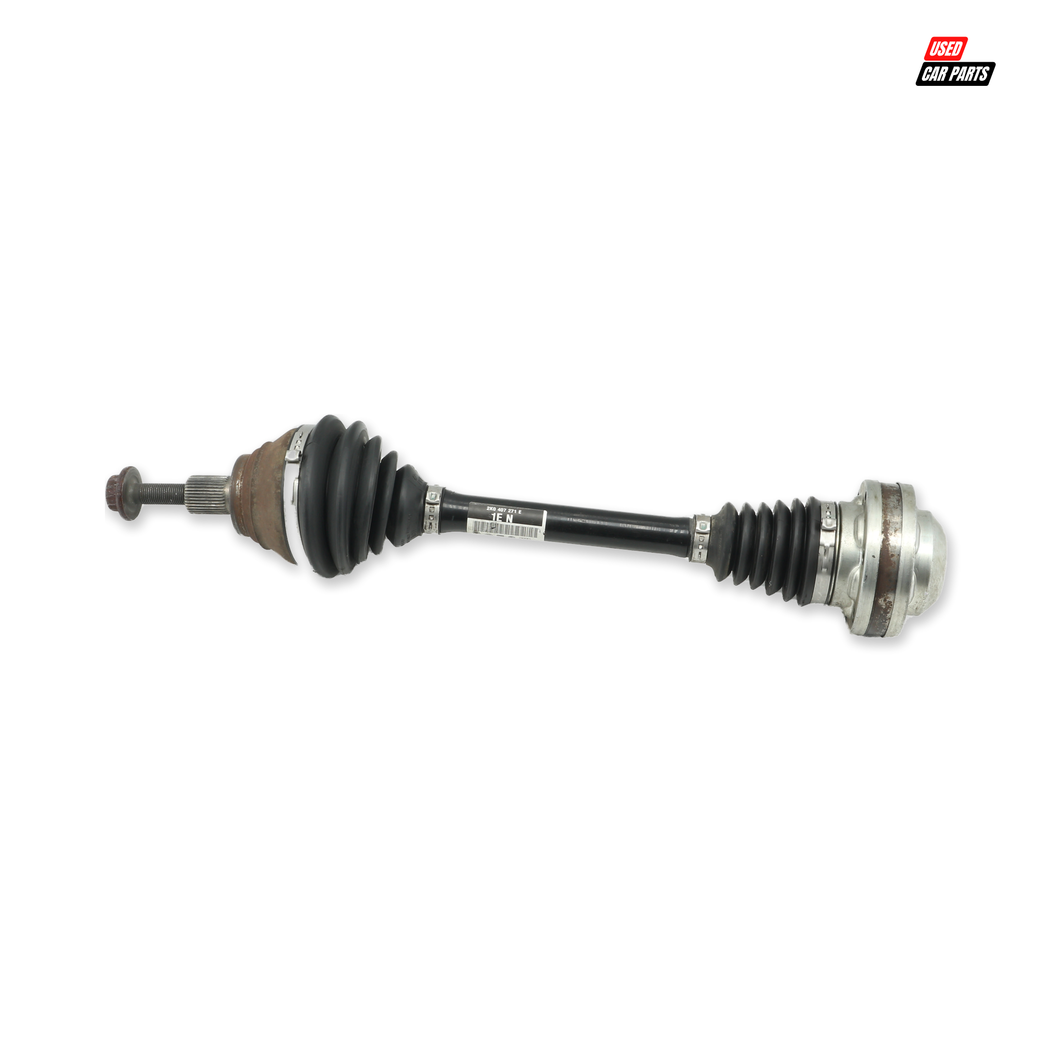 Used Passengers Side Front Driveshaft 2K0407271E for 2015 VOLKSWAGEN PASSAT