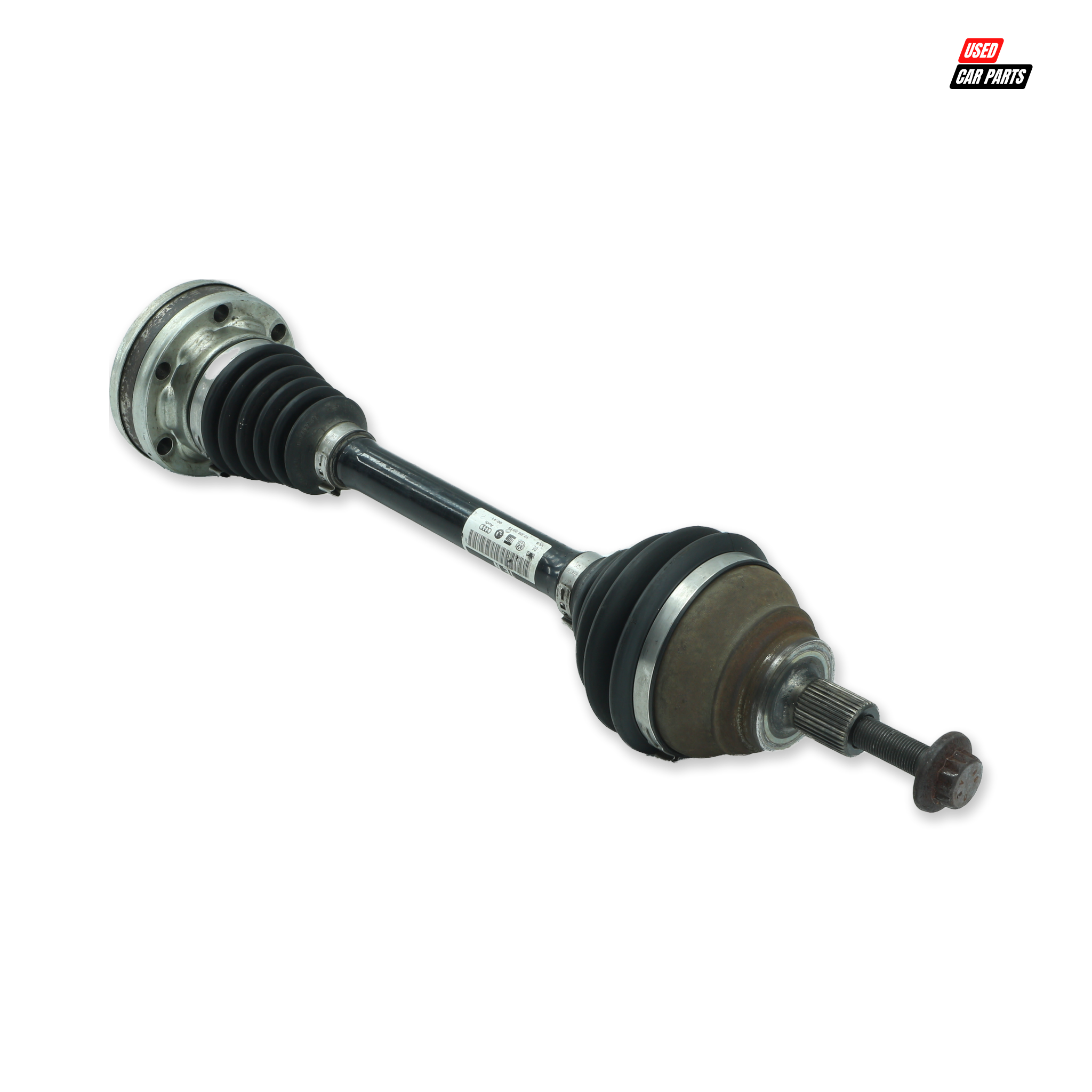 Used Passengers Side Front Driveshaft 2K0407271E for 2015 VOLKSWAGEN PASSAT