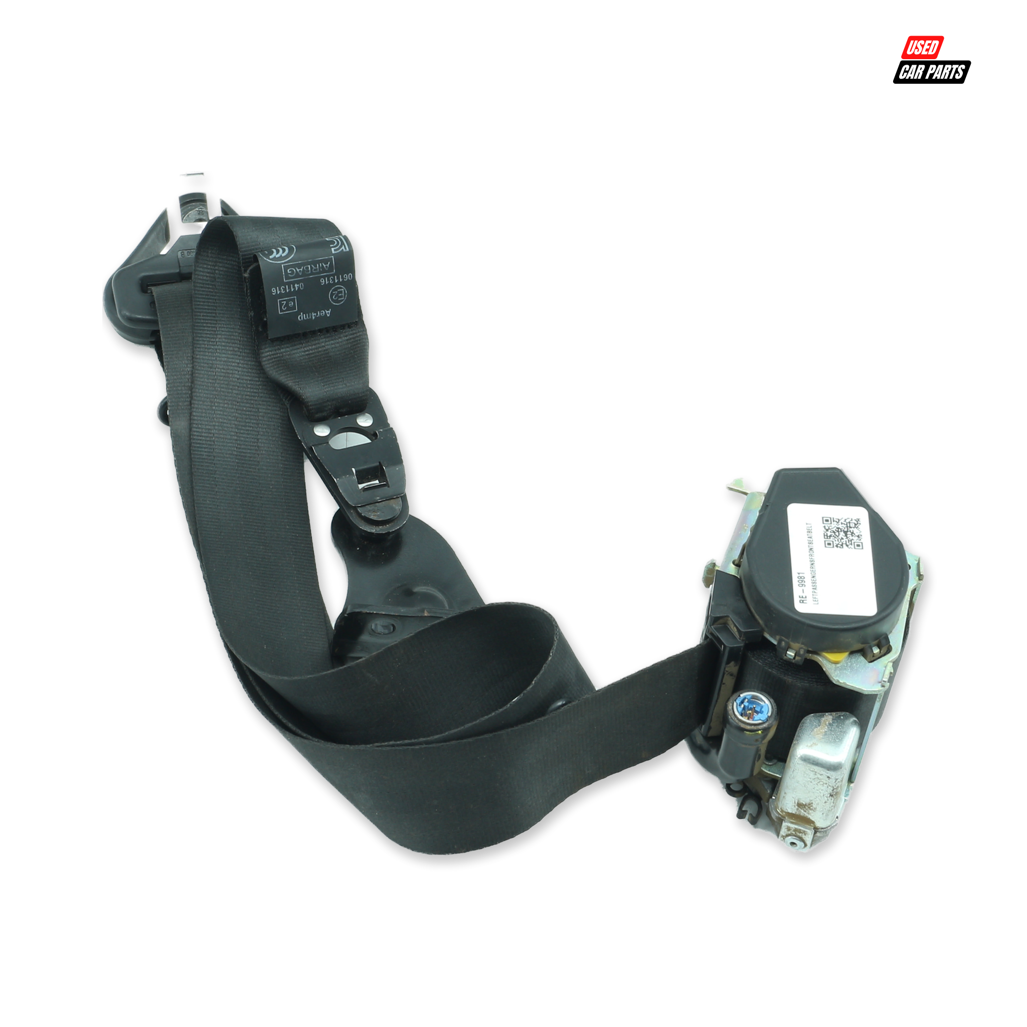 Used Passengers Side Front Seatbelt for 2015 RENAULT CAPTUR 900T