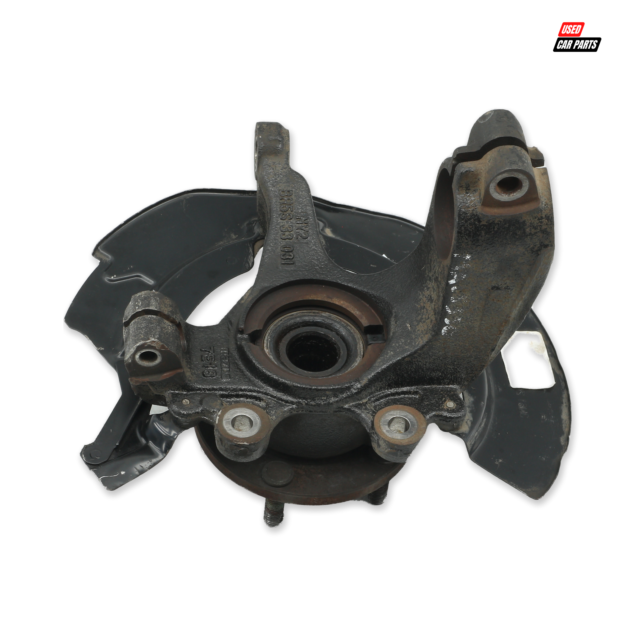 Used Passengers Side Front Wheel Hub (Part Number BR5S33031) for 2008 MAZDA MAZDA3 2.3 MPS Silver