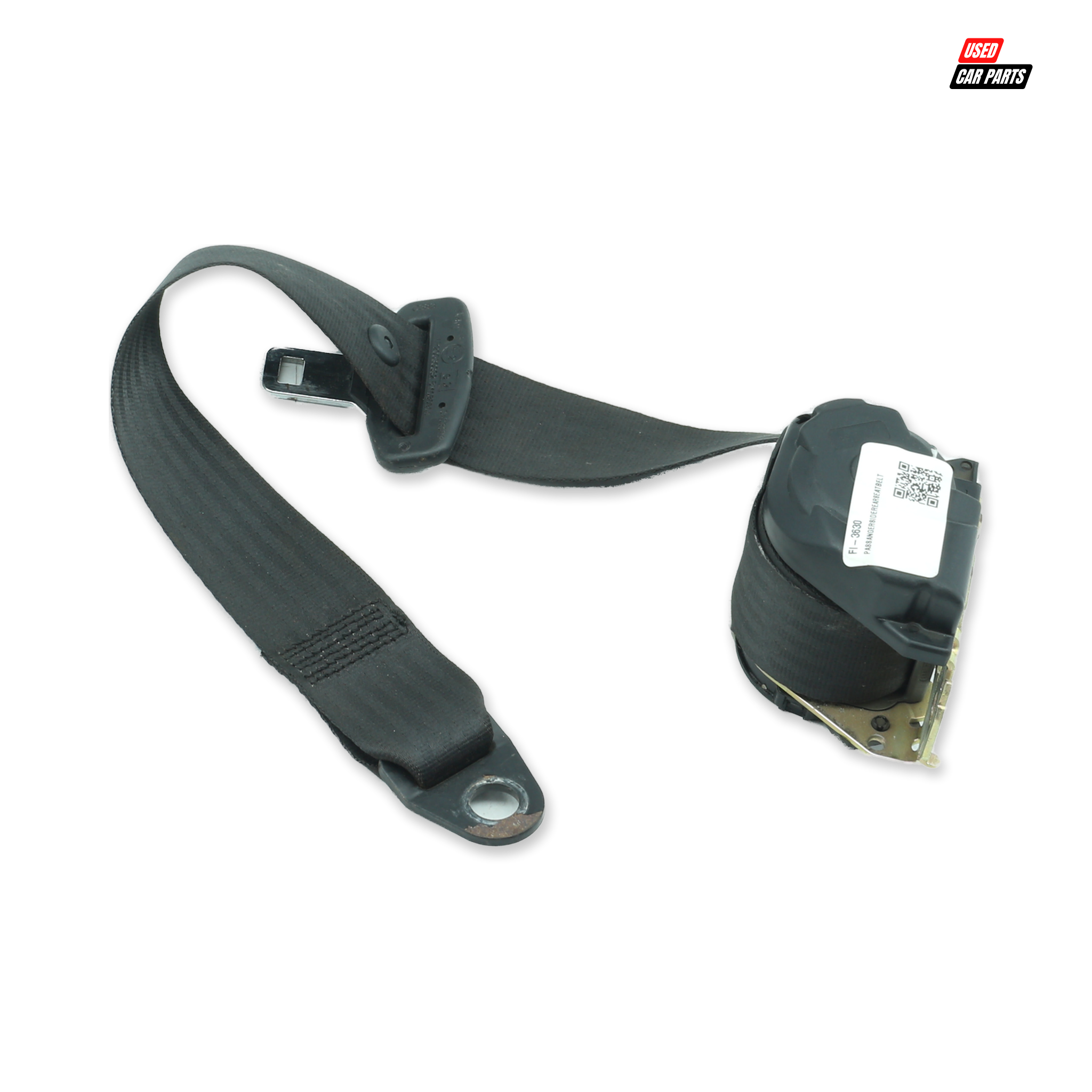 Passengers Side Rear Seat Belt for 2008 FIAT PANDA 1.2 DYNAMIC (Used/Salvaged)