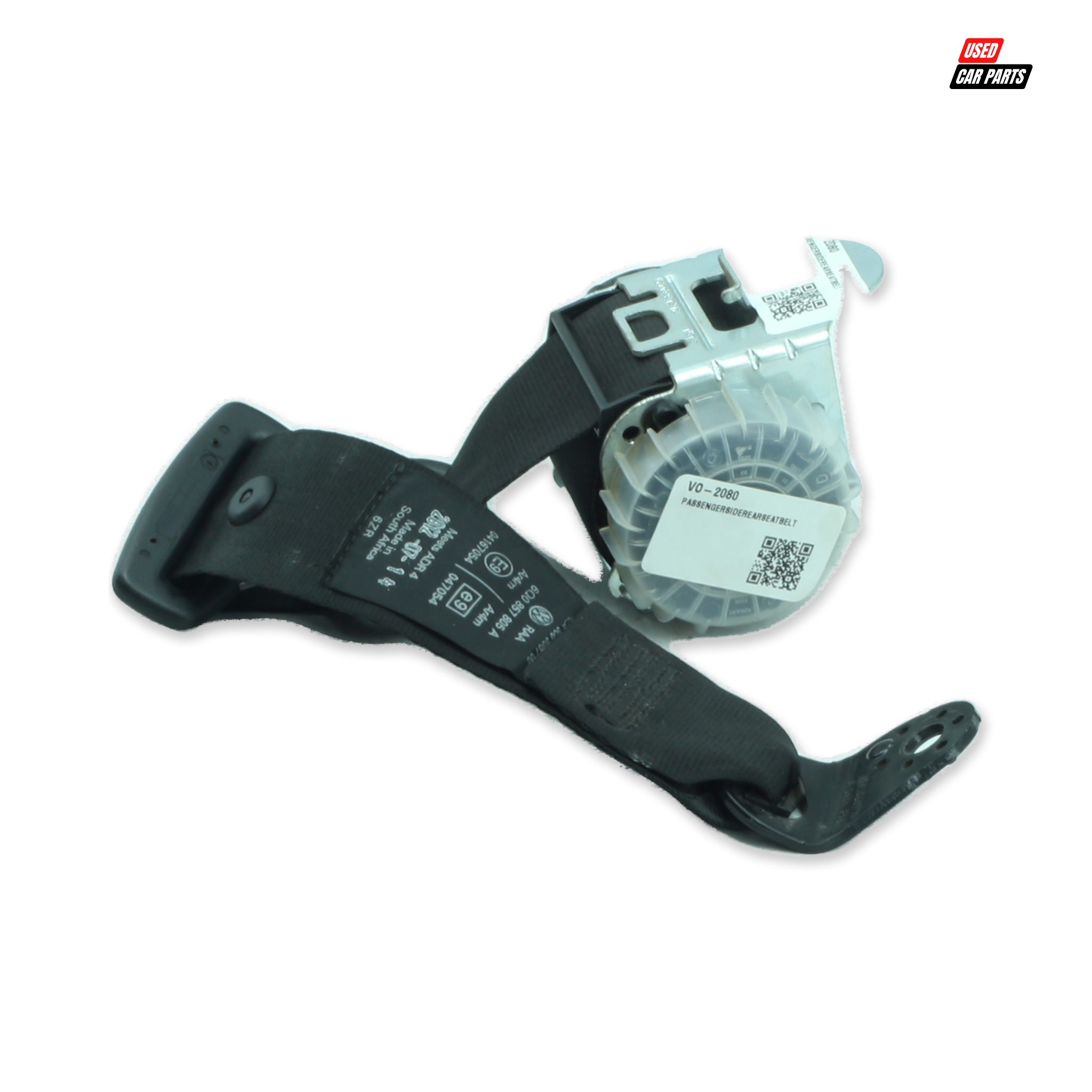 Used Passengers Side Rear Seat Belt for 2012 VOLKSWAGEN POLO VIVO 1.4 TRENDLINE 5Dr