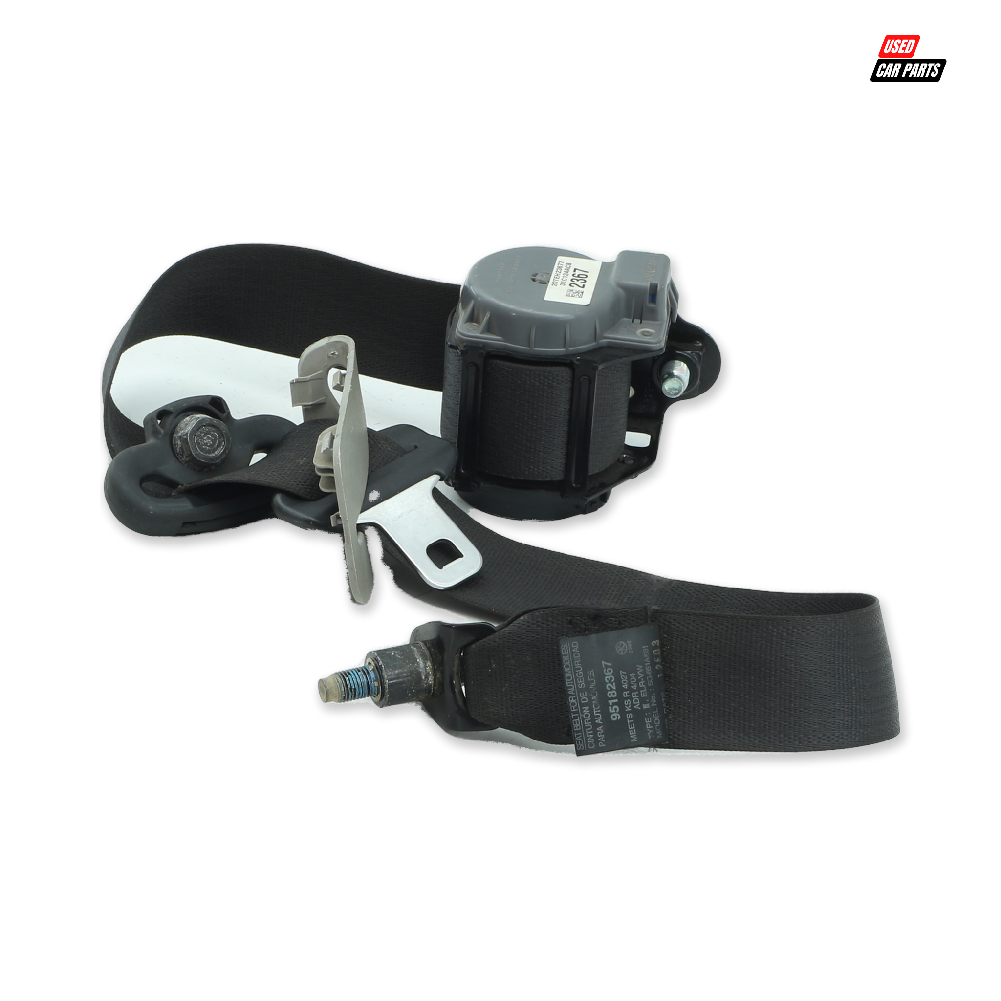 Used Passengers Side Rear Seat Belt for 2012 CHEVROLET CAPTIVA 2.4 LT White