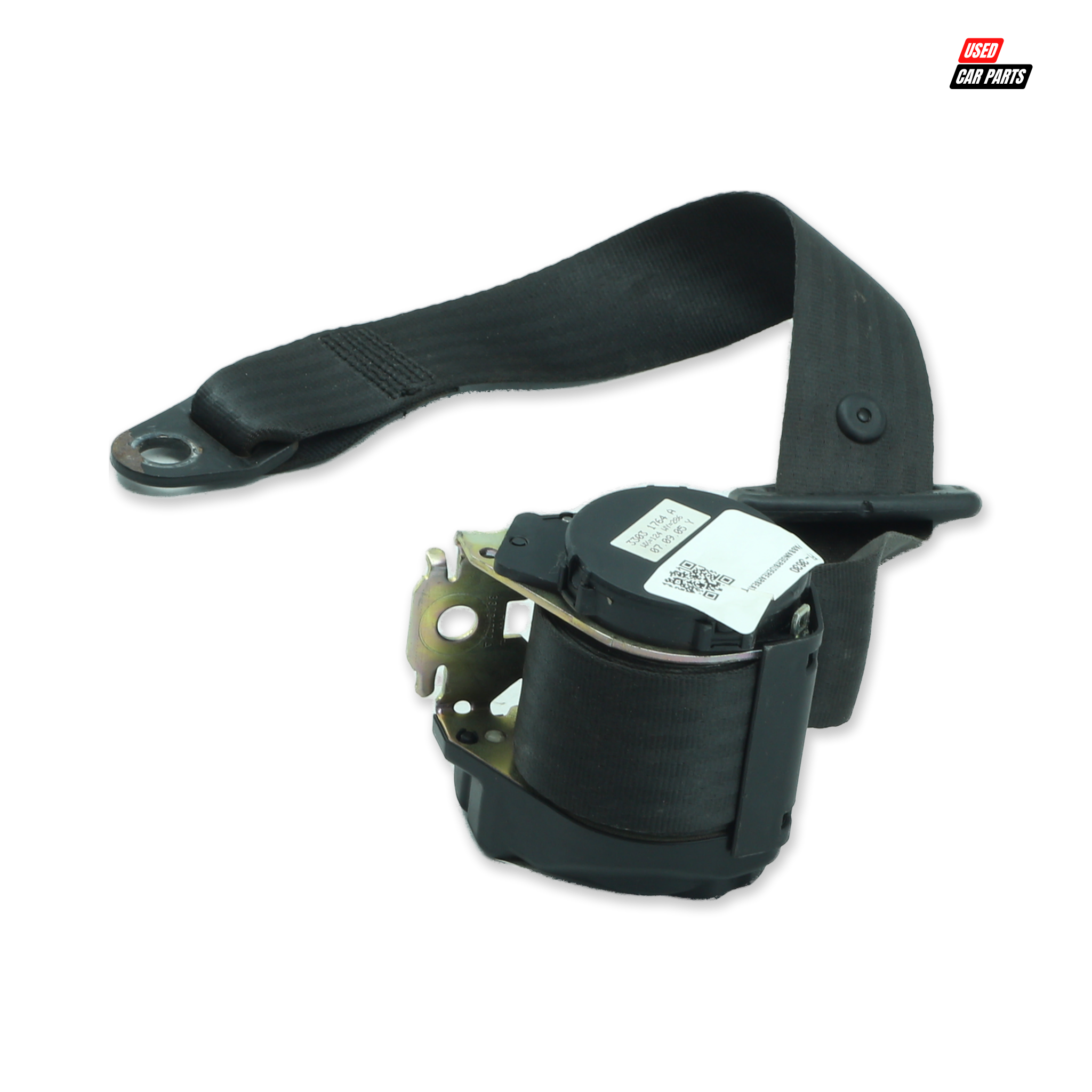 Passengers Side Rear Seat Belt for 2008 FIAT PANDA 1.2 DYNAMIC (Used/Salvaged)