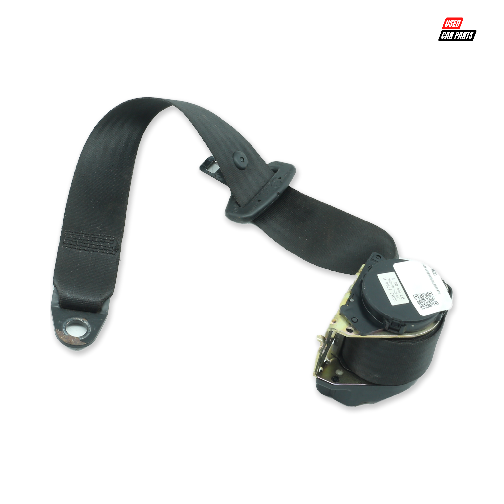 Passengers Side Rear Seat Belt for 2008 FIAT PANDA 1.2 DYNAMIC (Used/Salvaged)