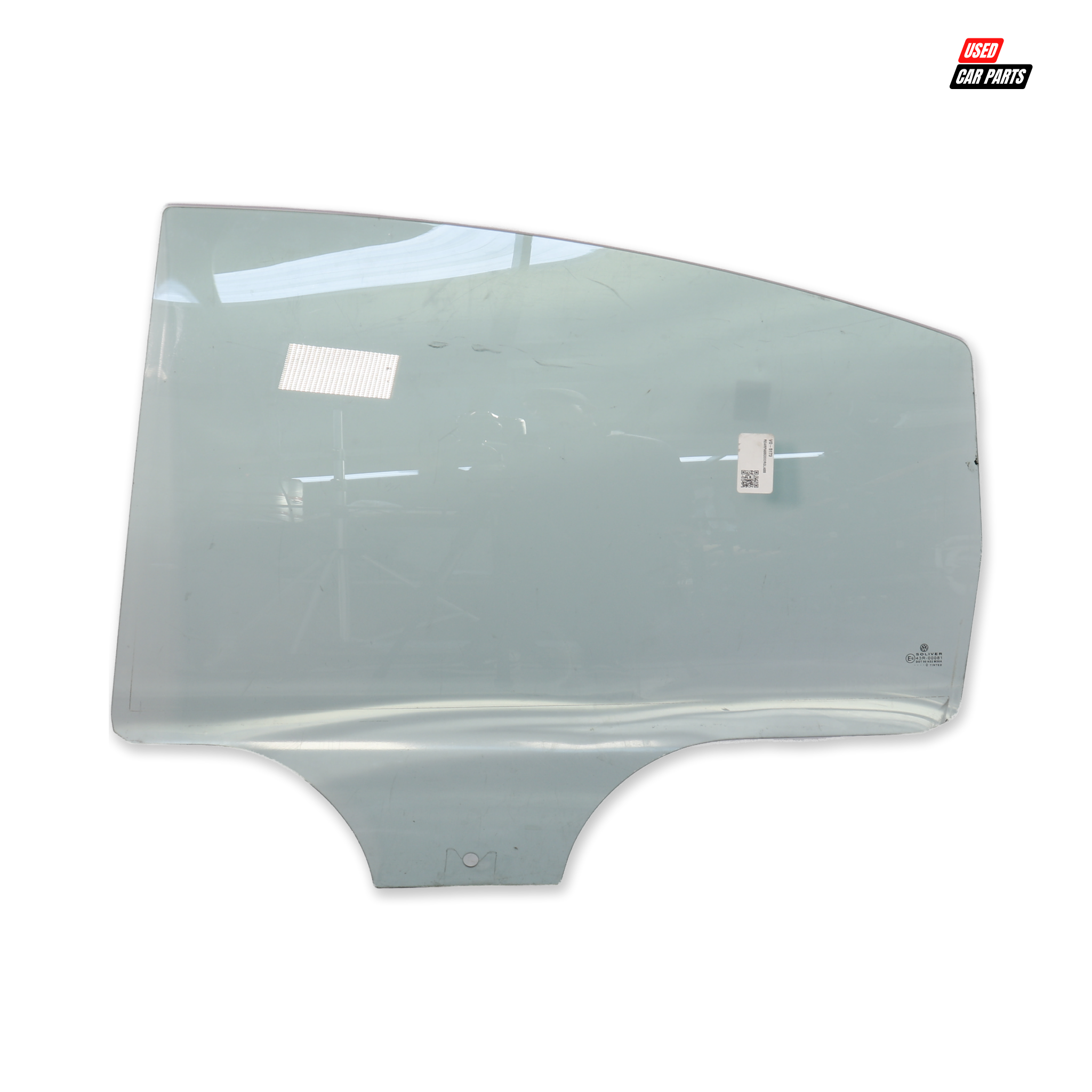 Used Passengers Side Rear Window (Part Number 43R-00082) for 2000 VOLKSWAGEN PASSAT