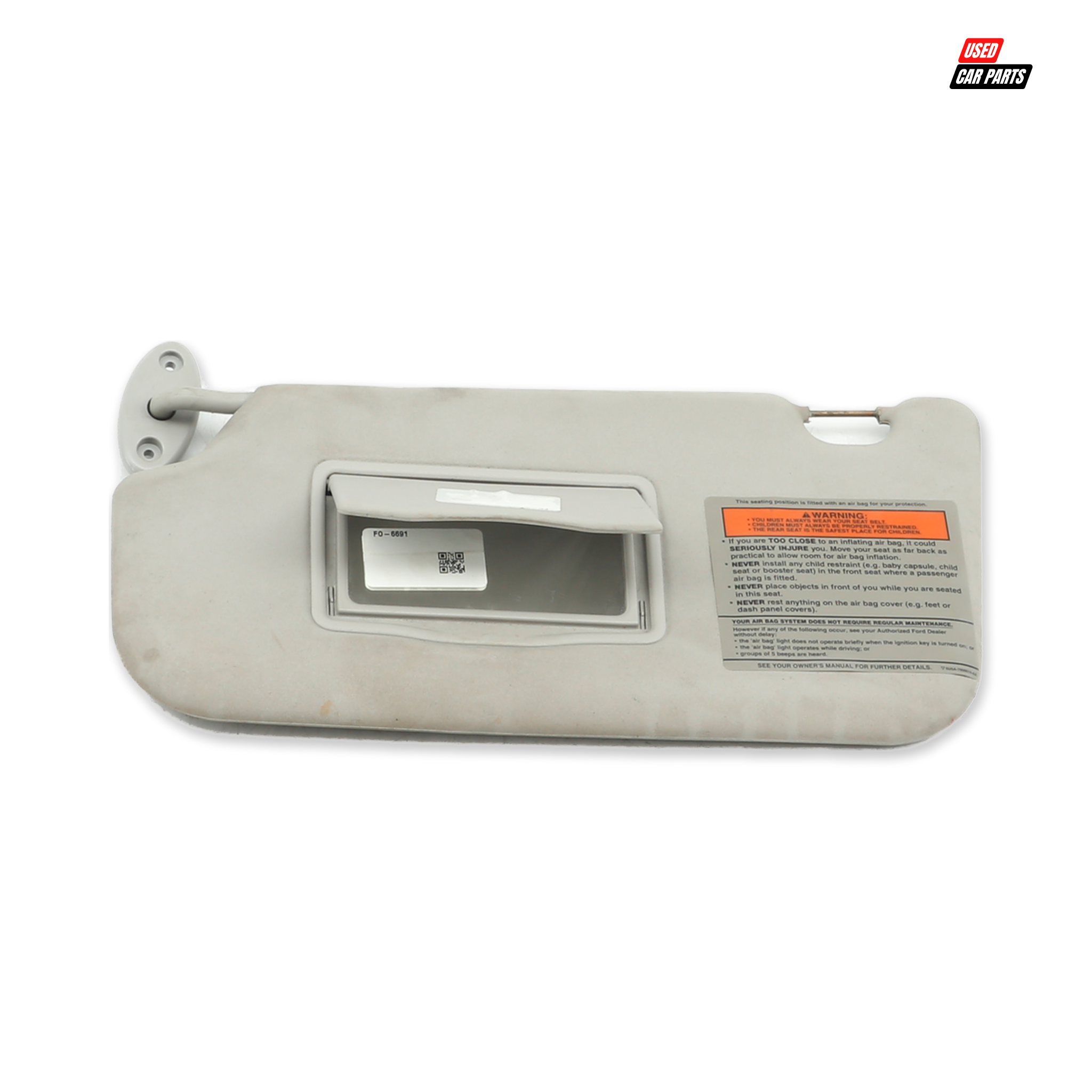 Passengers Side Sun Visor (Part Number 2S61A04101) for 2006 Ford Fiesta - Used