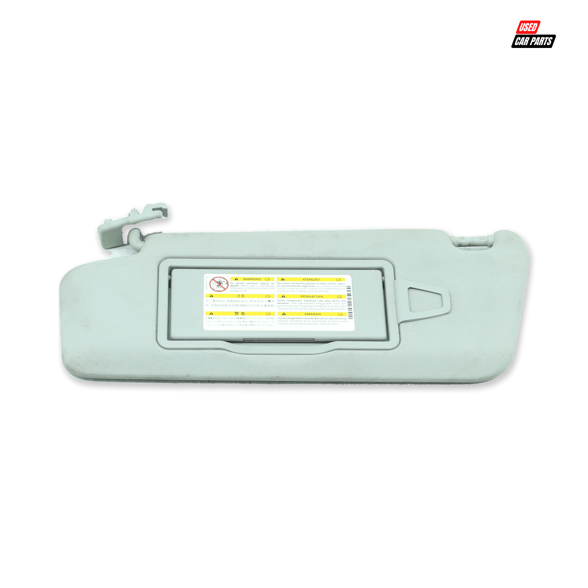 Used Passengers Side Sun Visor (Part Number A2218173120) for 2012 MERCEDES-BENZ C180