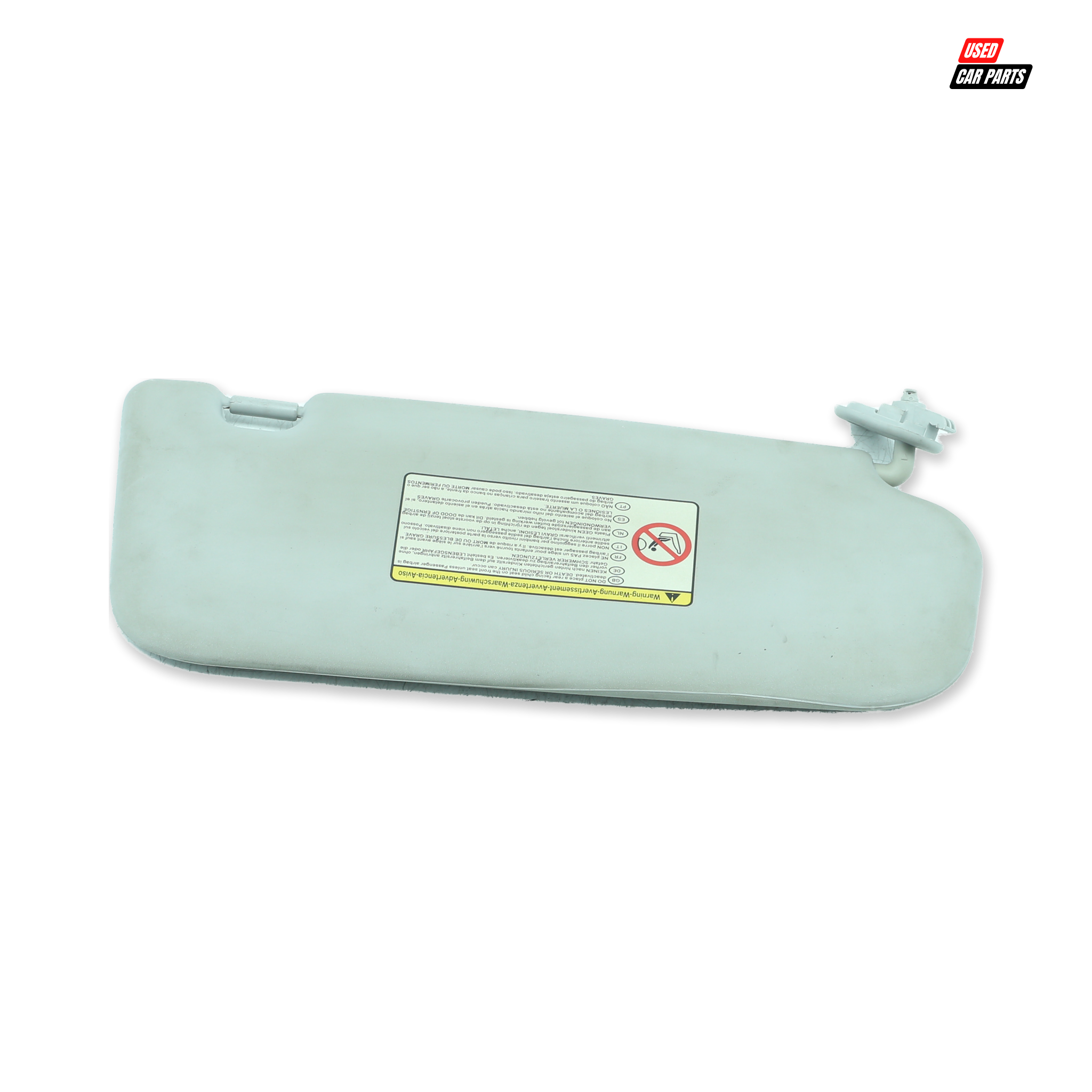 Used Passengers Side Sun Visor (Part Number PA6LH) for 2013 HYUNDAI i20 1.4D GLIDE