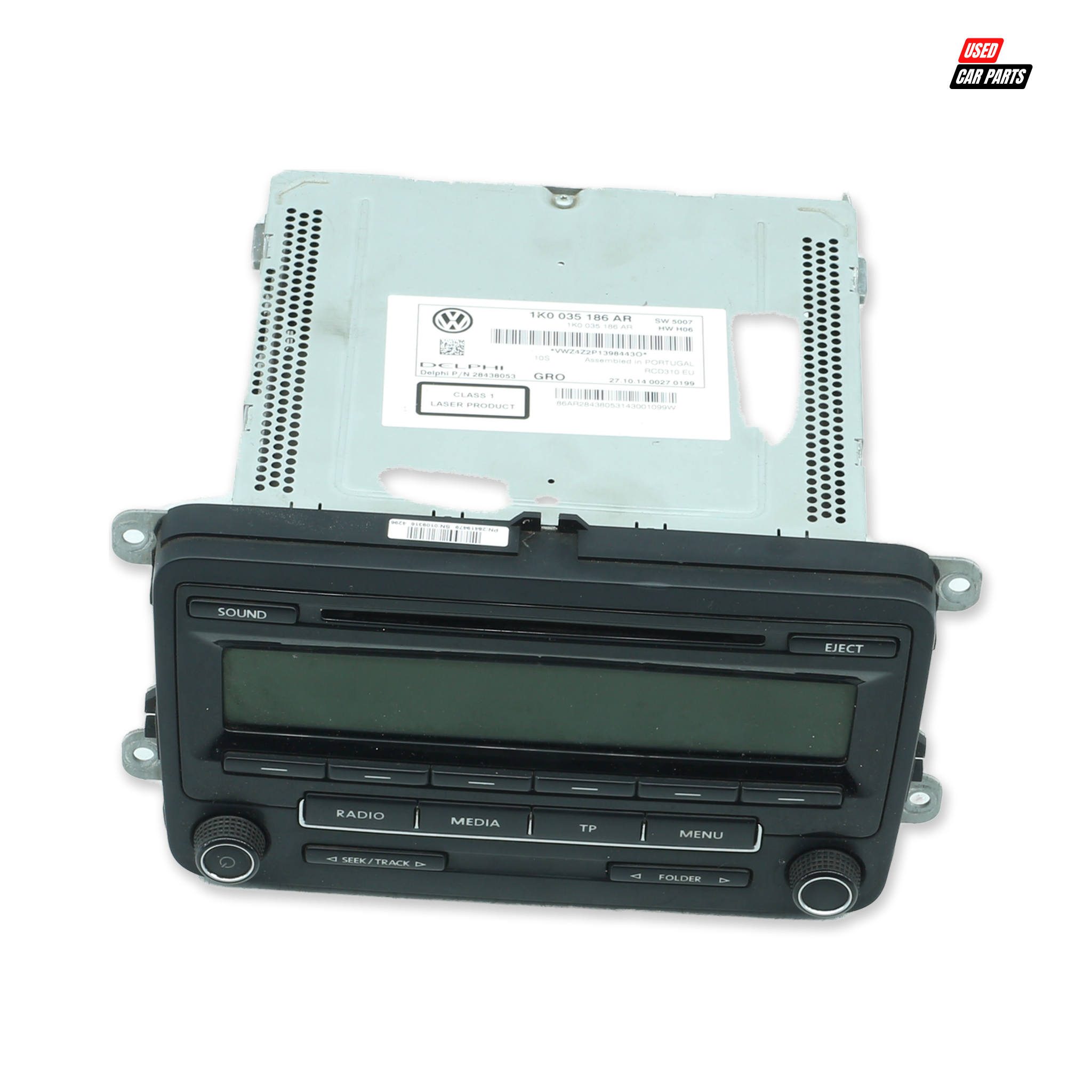 Used VOLKSWAGEN Radio (Part Number 1K0035186AR) - Salvaged 2015 Jetta GP 1.4 TSI Comfortline