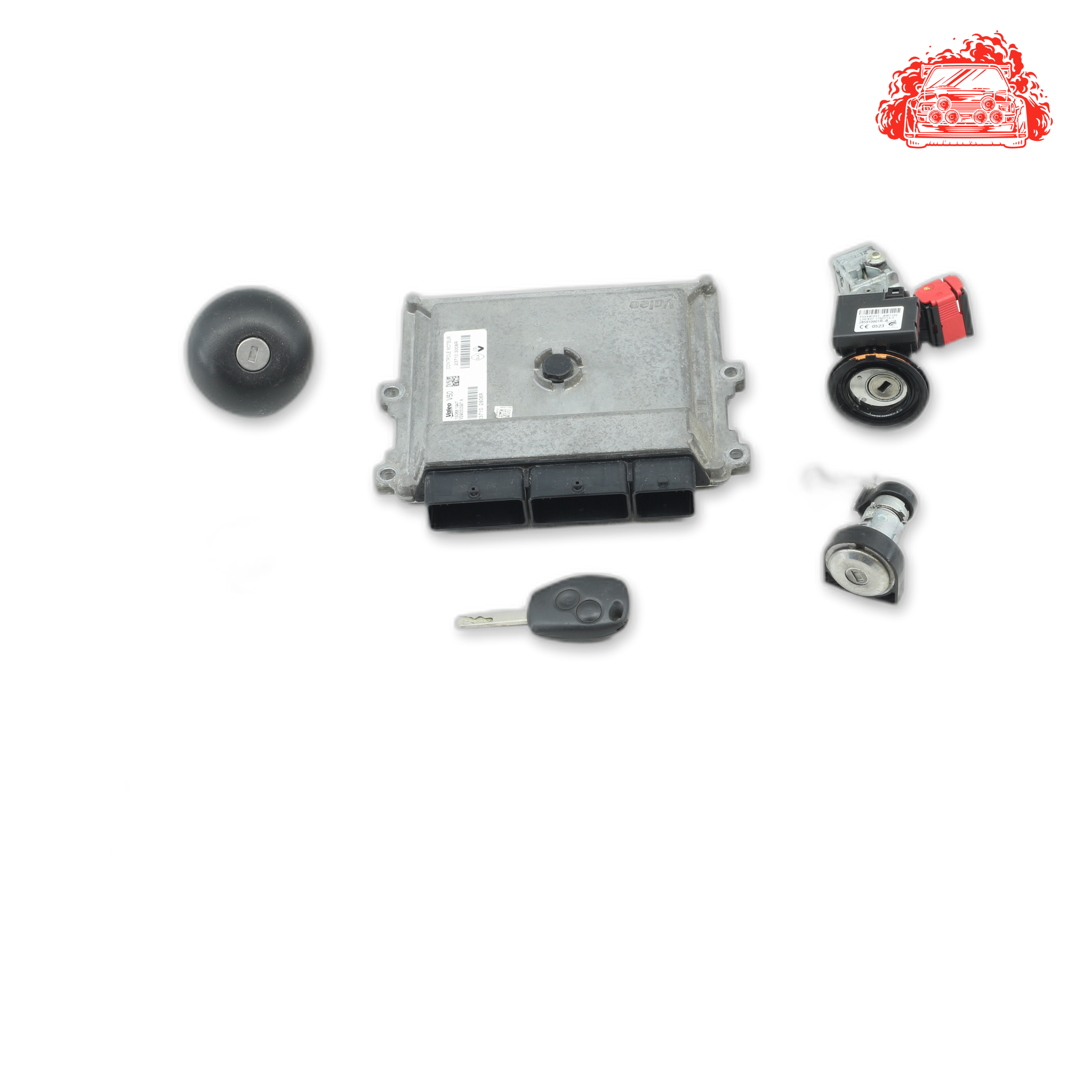 Used Renault Sandero ECU + Ignition + Keys + Barrels