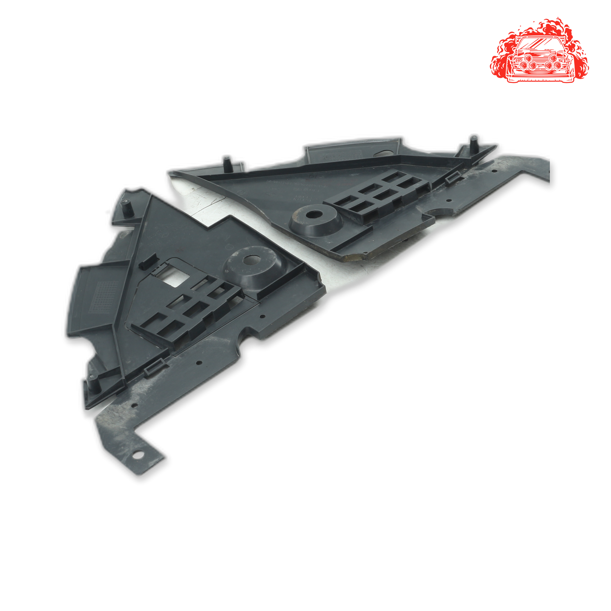 Used Renault Sandero Fender Liner Brackets Set - OEM Part 620257603R/620248105R