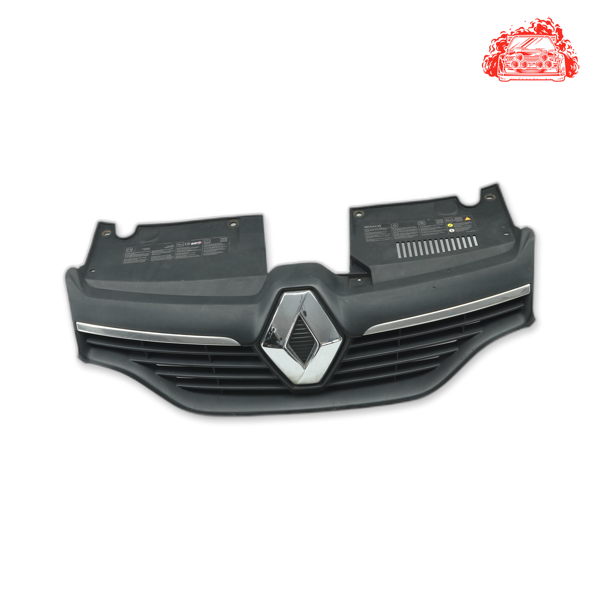 Used Renault Sandero Front Top Centre Grille - OEM Part 623105727R