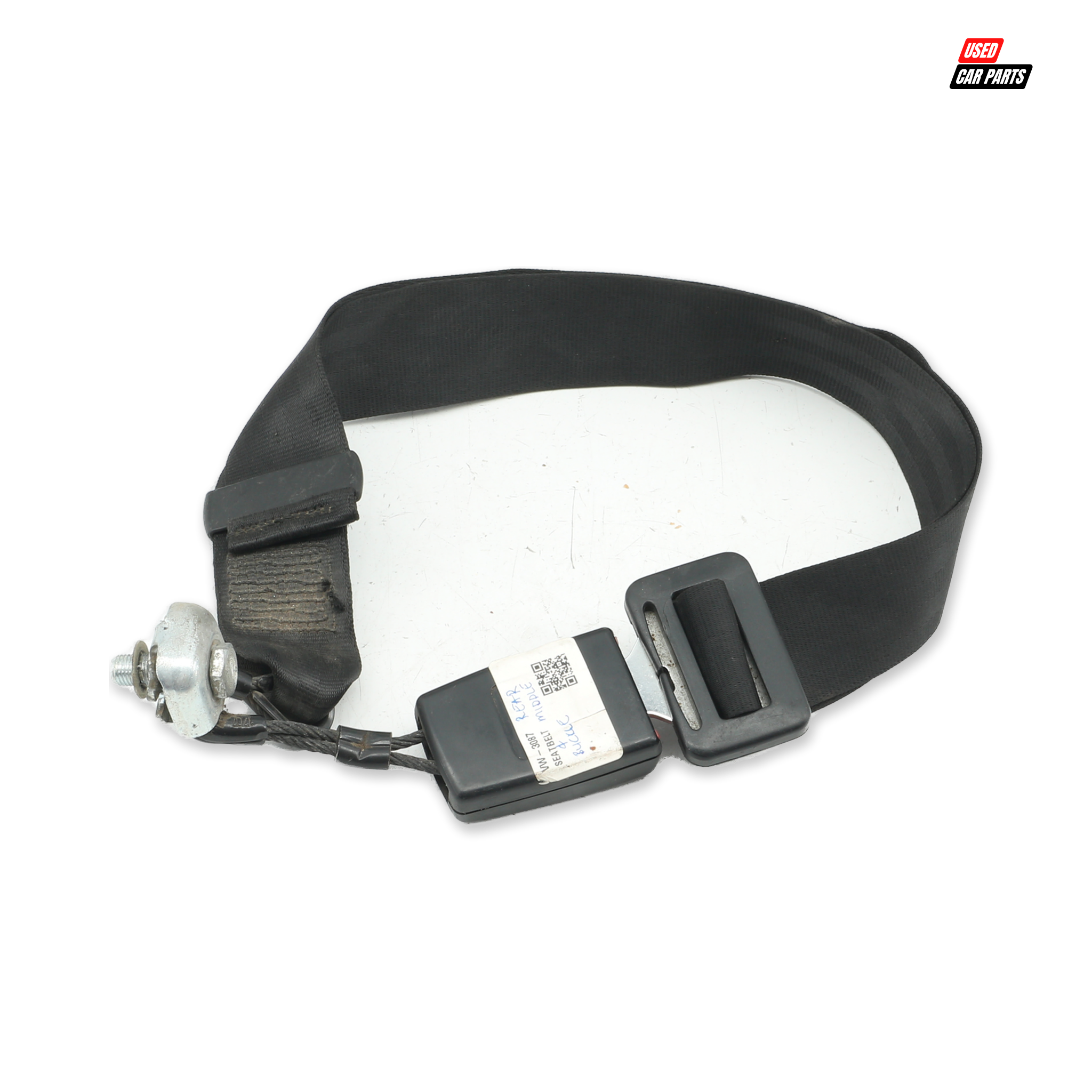 Used Salvaged Rear Center Seat Belt for 2009 Volkswagen Polo Mk4 Sedan
