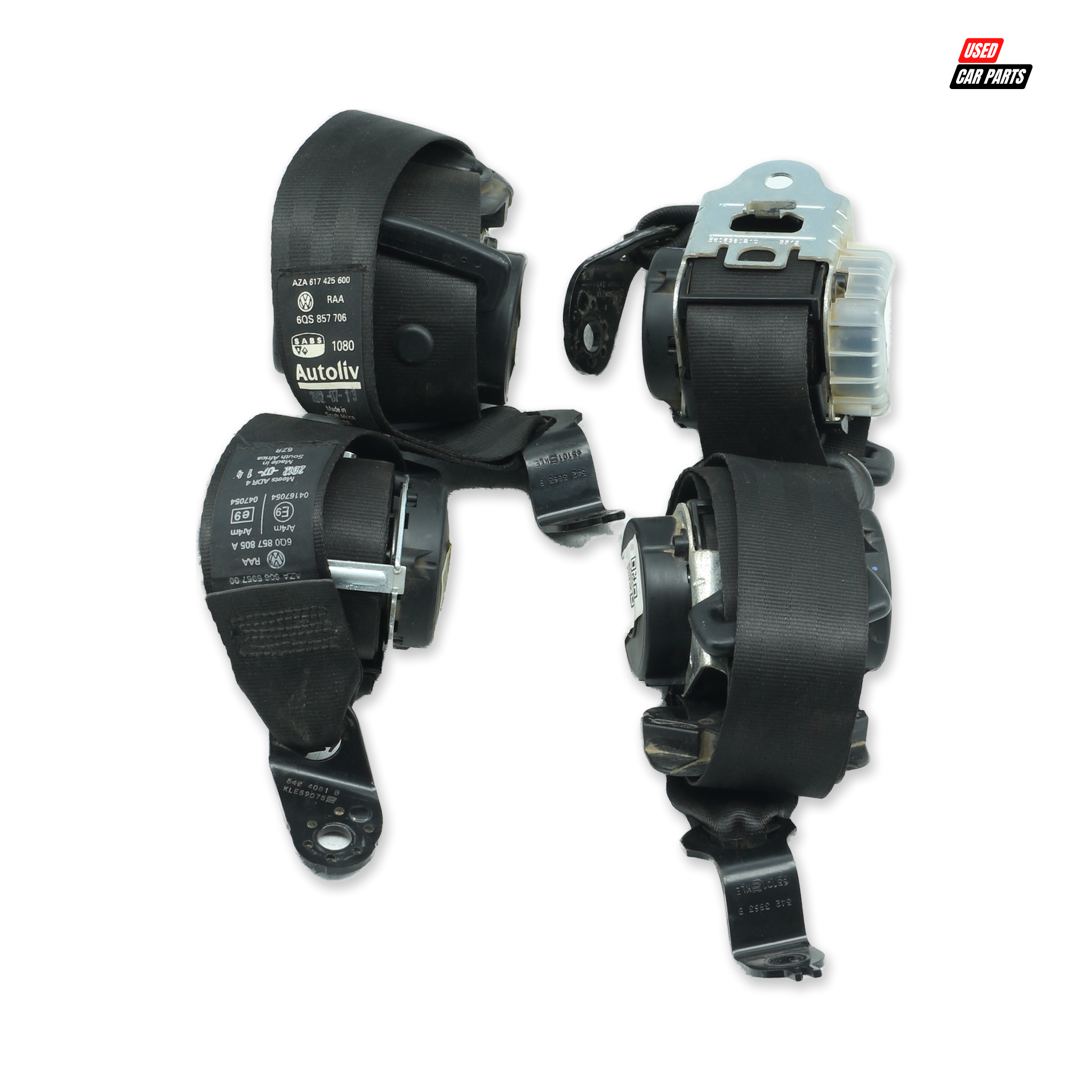 Used Seat Belts Part Number 617430200A for VOLKSWAGEN POLO VIVO 2012