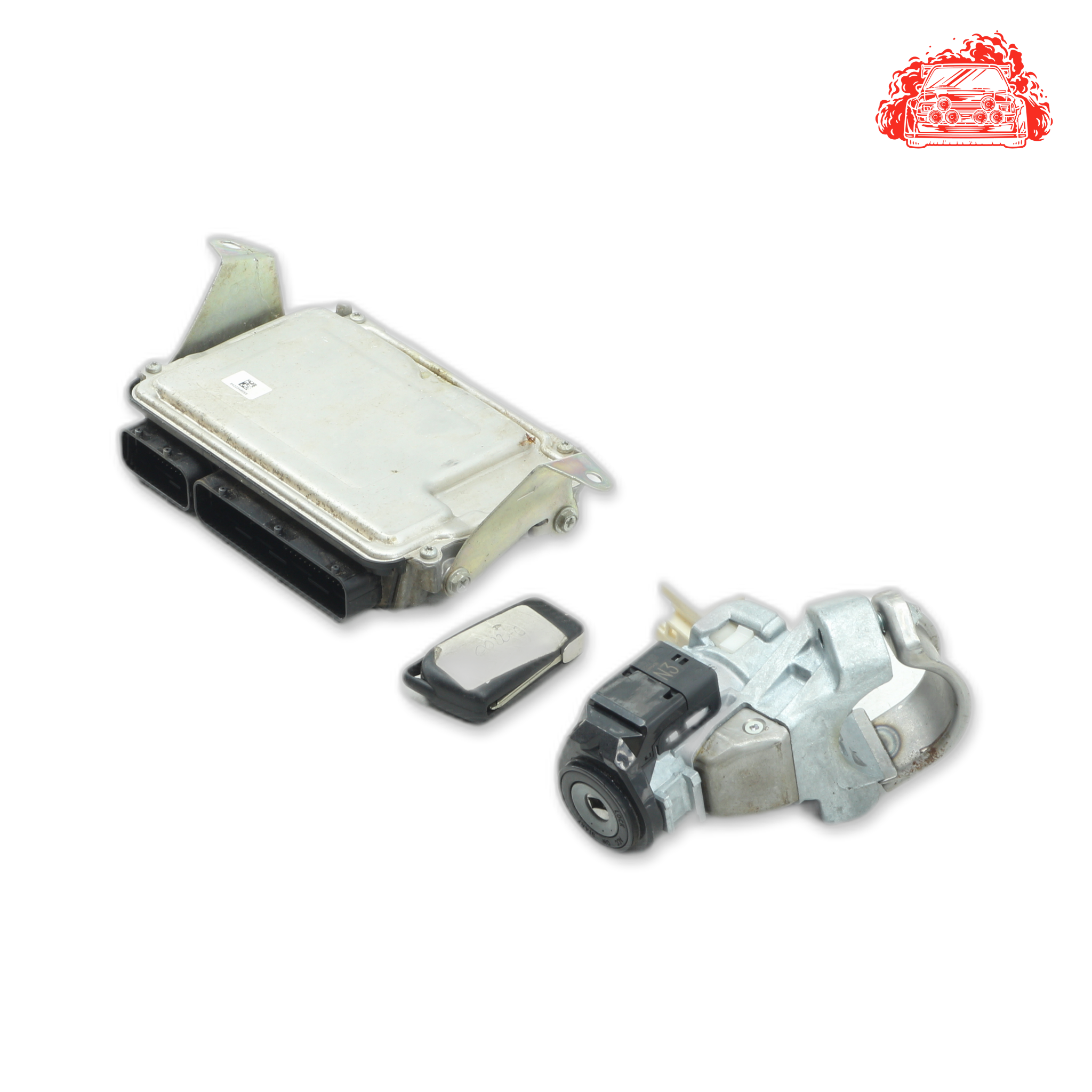 Used Toyota Aygo 1.0 X-Play ECU + Ignition + Keys + Barrels - OEM 89661-0H461