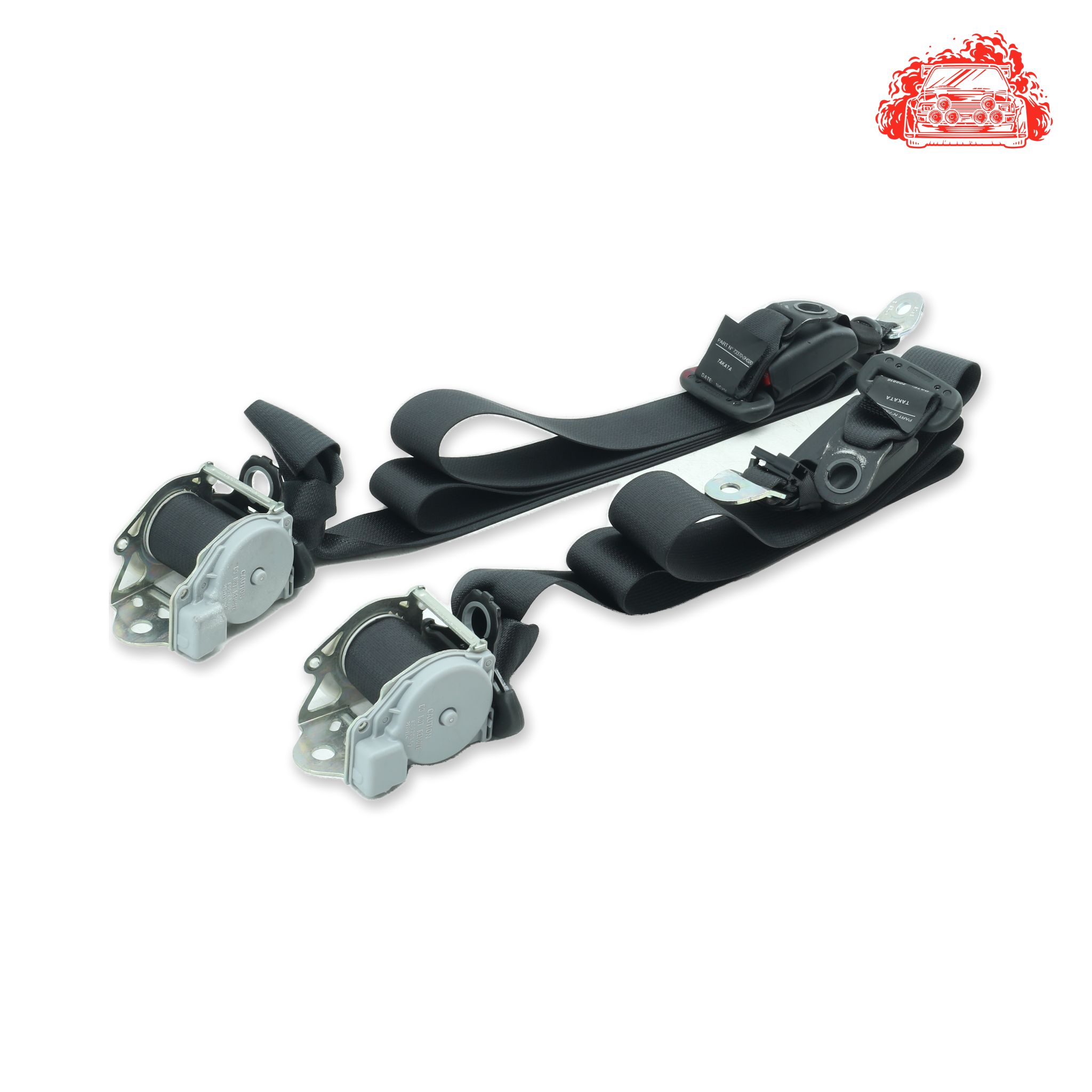Used Toyota Aygo 1.0 X-Play Rear Non Pretensioner Seat Belt Set