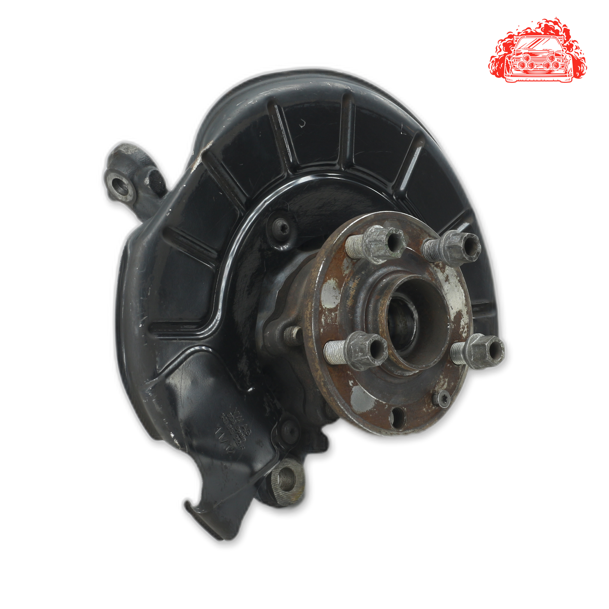 Used Volkswagen Golf VI 1.4 TSi Comfortline Driver Side Front Knuckle and Hub - OEM Part 1K0400054