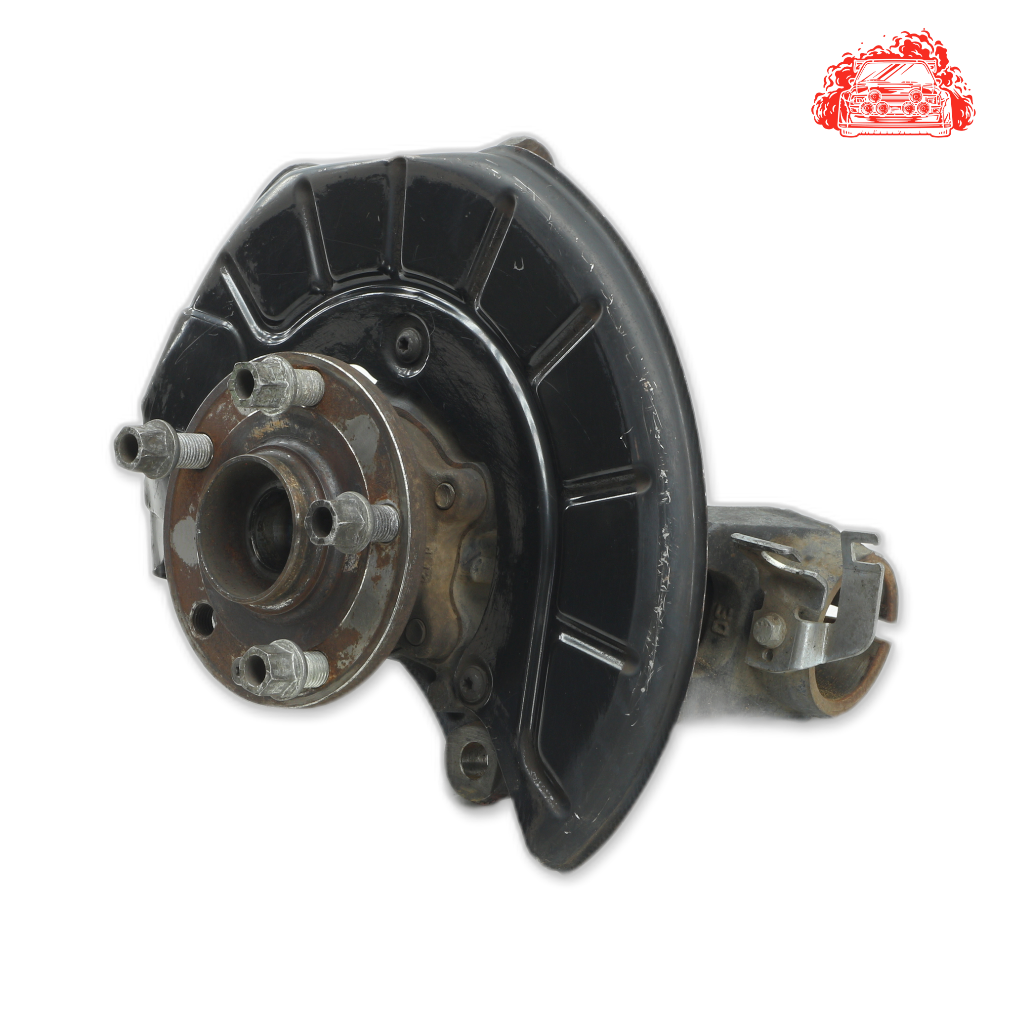 Used Volkswagen Golf VI 1.4 TSi Comfortline Driver Side Front Knuckle and Hub - OEM Part 1K0400054