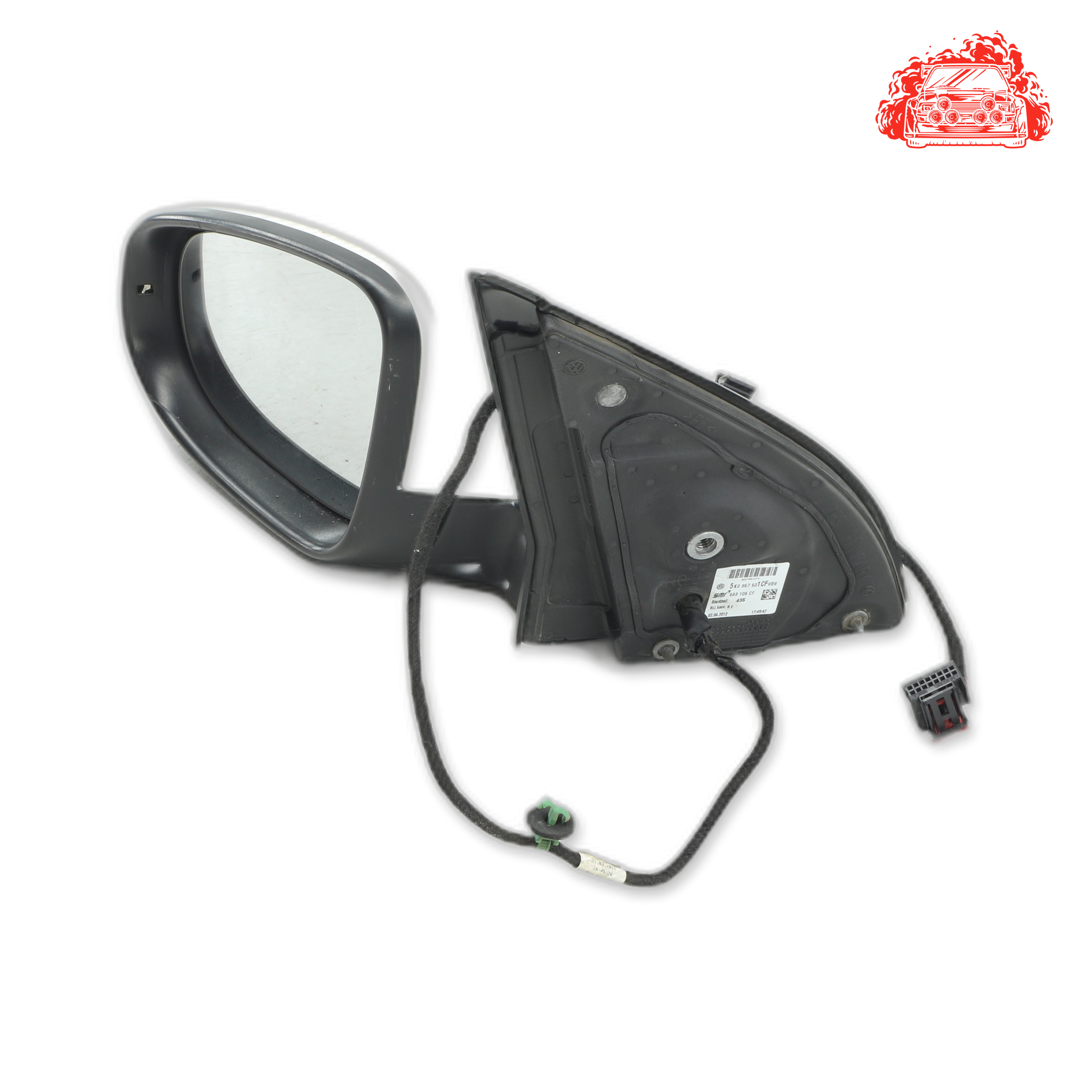 Used Volkswagen Golf VI 1.4 TSi Comfortline Passenger Side Mirror - OEM Part 5K0857501CF