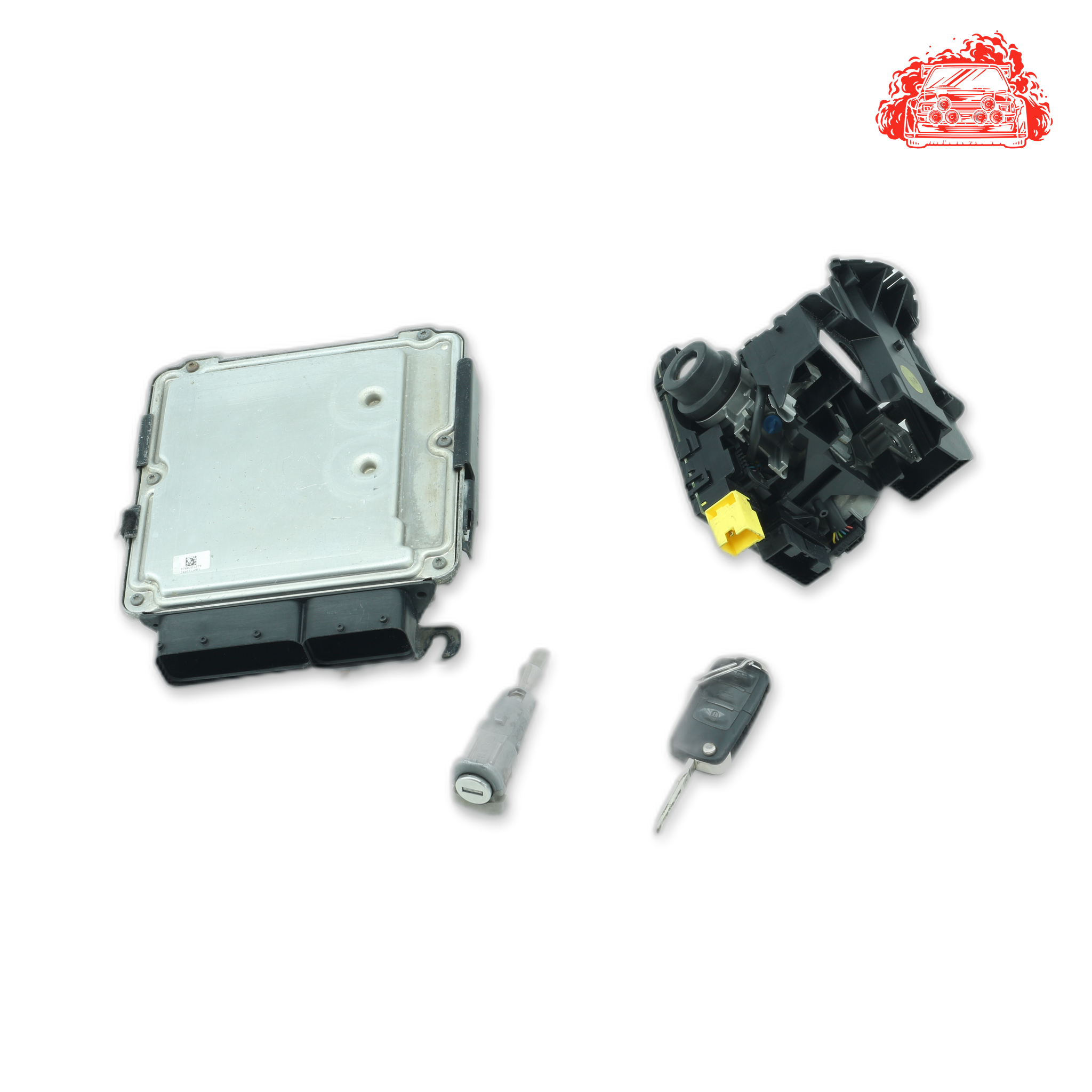 Used VOLKSWAGEN GOLF 2.0 TDI SPORTLINE ECU + IGNITION + KEYS + BARRELS - OEM Part 1K0953549A