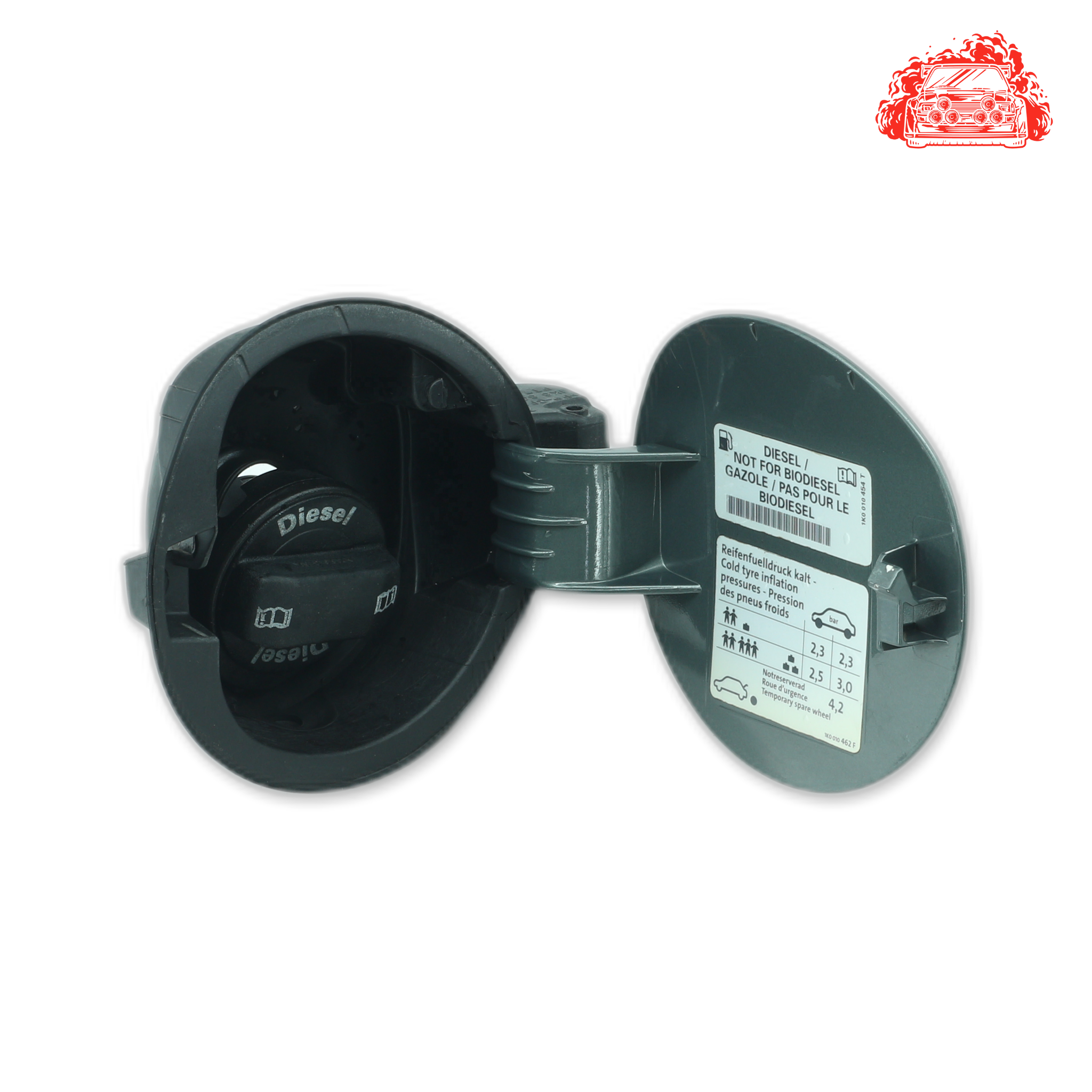 Used VOLKSWAGEN GOLF 2.0 TDI SPORTLINE Fuel Cap Cover - OEM Part 1K0010462F,1J0201553S