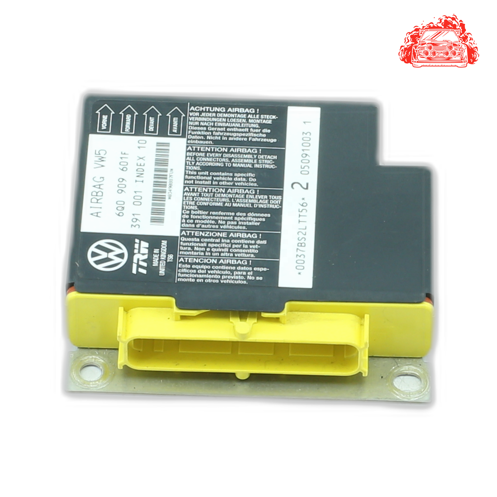 Used VOLKSWAGEN Polo Airbag Control Module - OEM Part 6Q0909601F