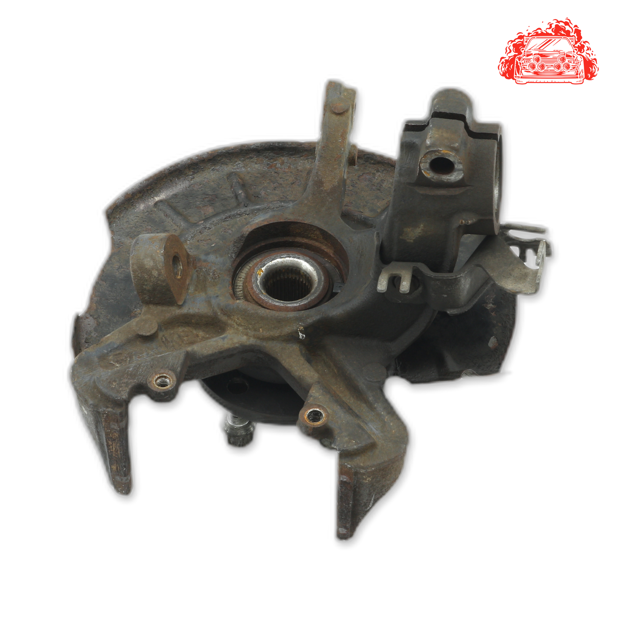 Salvaged VW Polo 2009 Passenger Side Front Knuckle and Hub