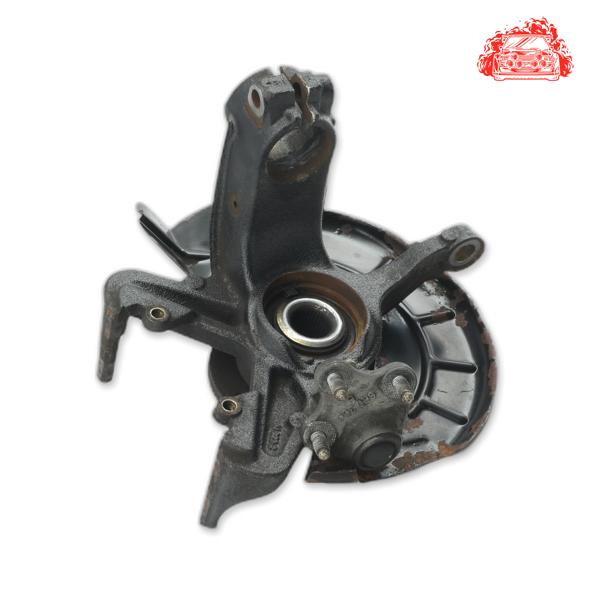 Used VOLKSWAGEN POLO VIVO GP 1.4 TRENDLINE TIP Driver Side Front Knuckle and Hub - OEM Part 6R0615312A