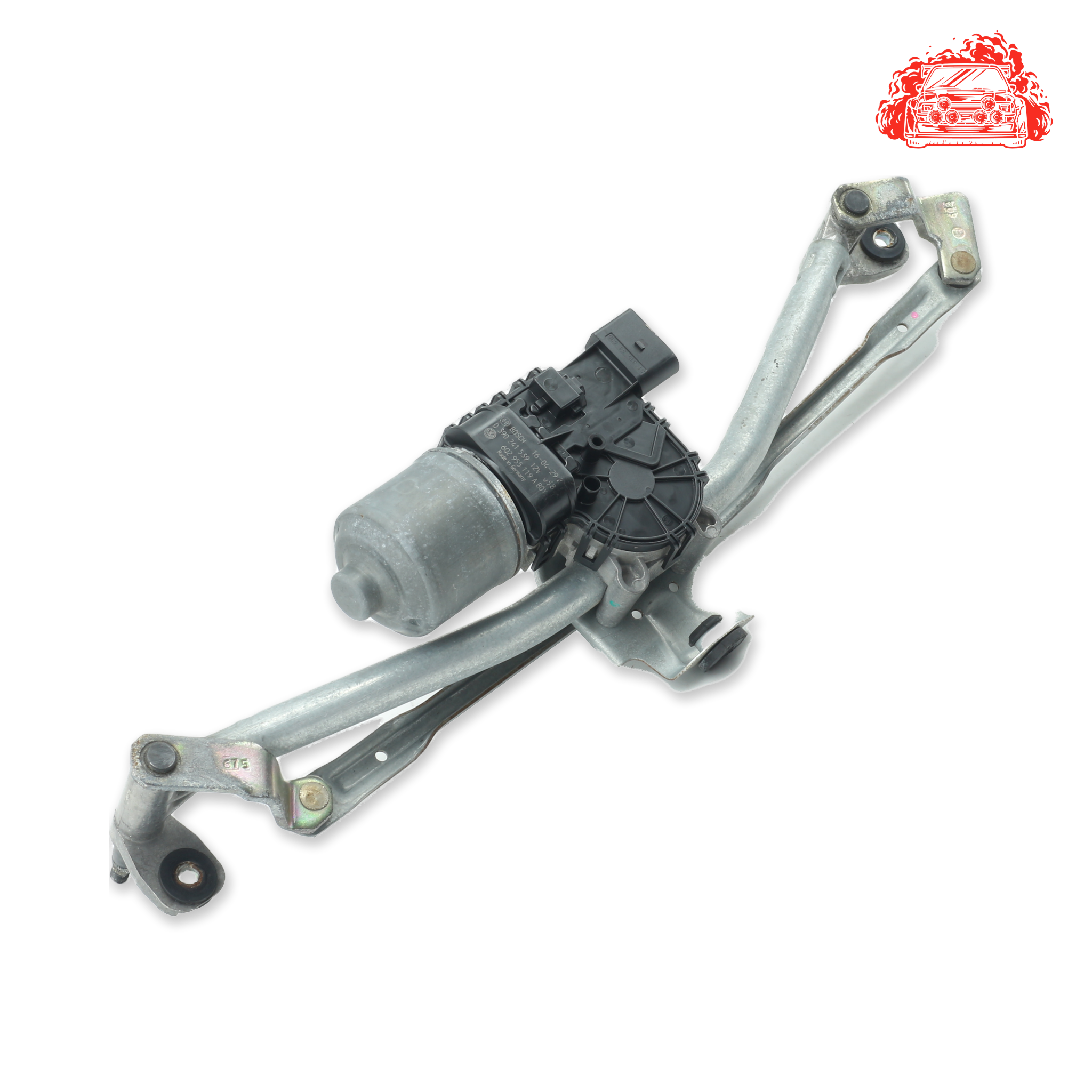 Used VOLKSWAGEN POLO VIVO GP 1.4 TRENDLINE TIP Front Wiper Mechanism and Motor - OEM Part 6Q2955023