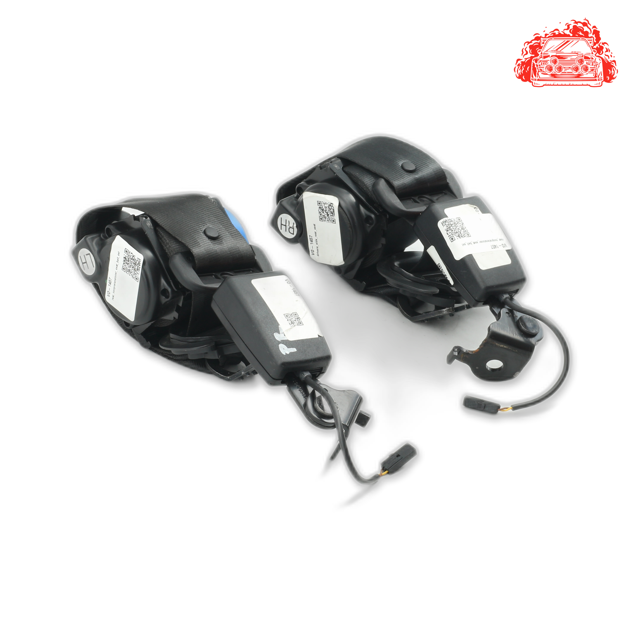 Used VOLKSWAGEN Up cross Rear Non Pretensioner Seat Belt Set - OEM Part 10157475