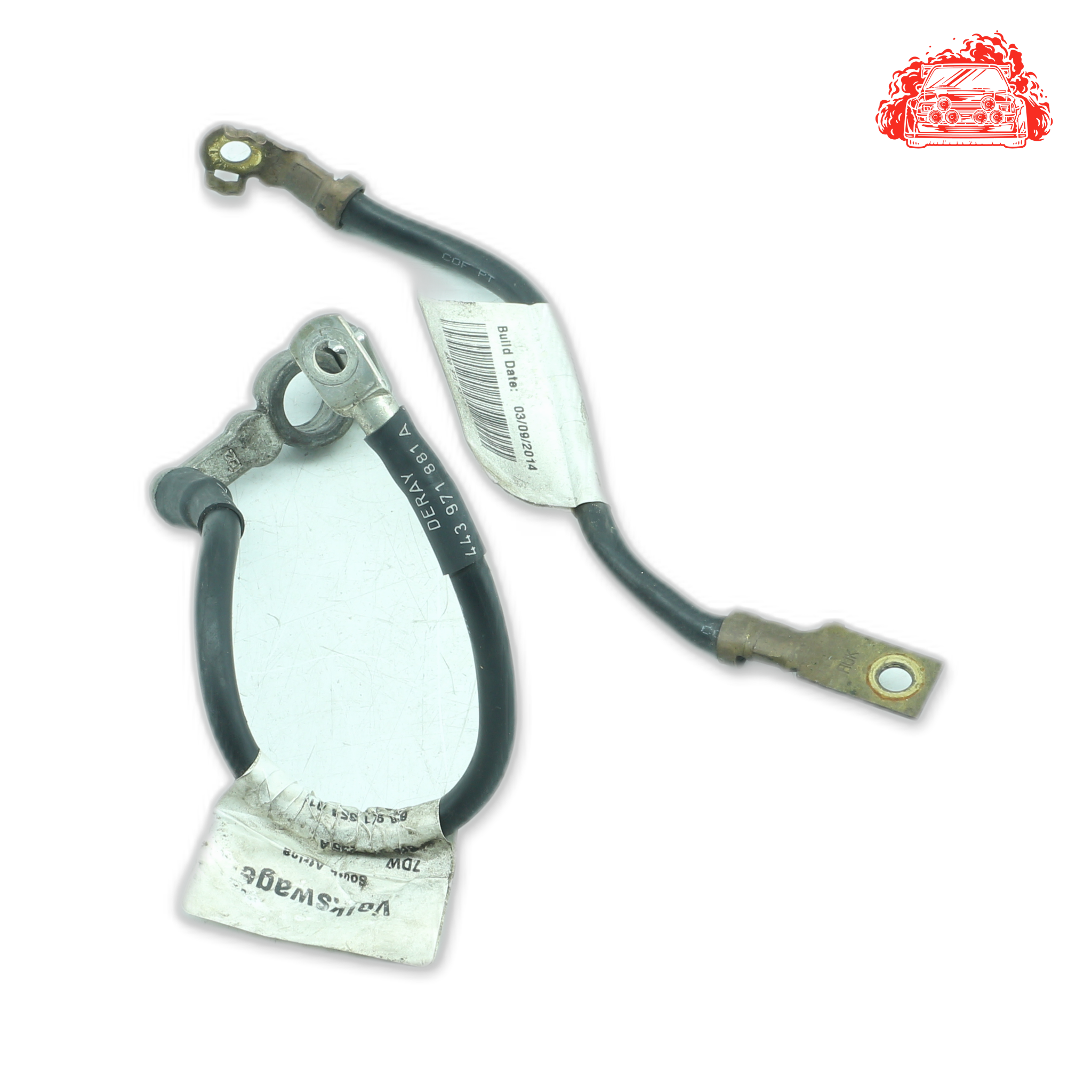 Used VW Polo 1.2 TSI Trendline Positive/Negative Battery Cable - OEM 6R0971537N,6C0971235A