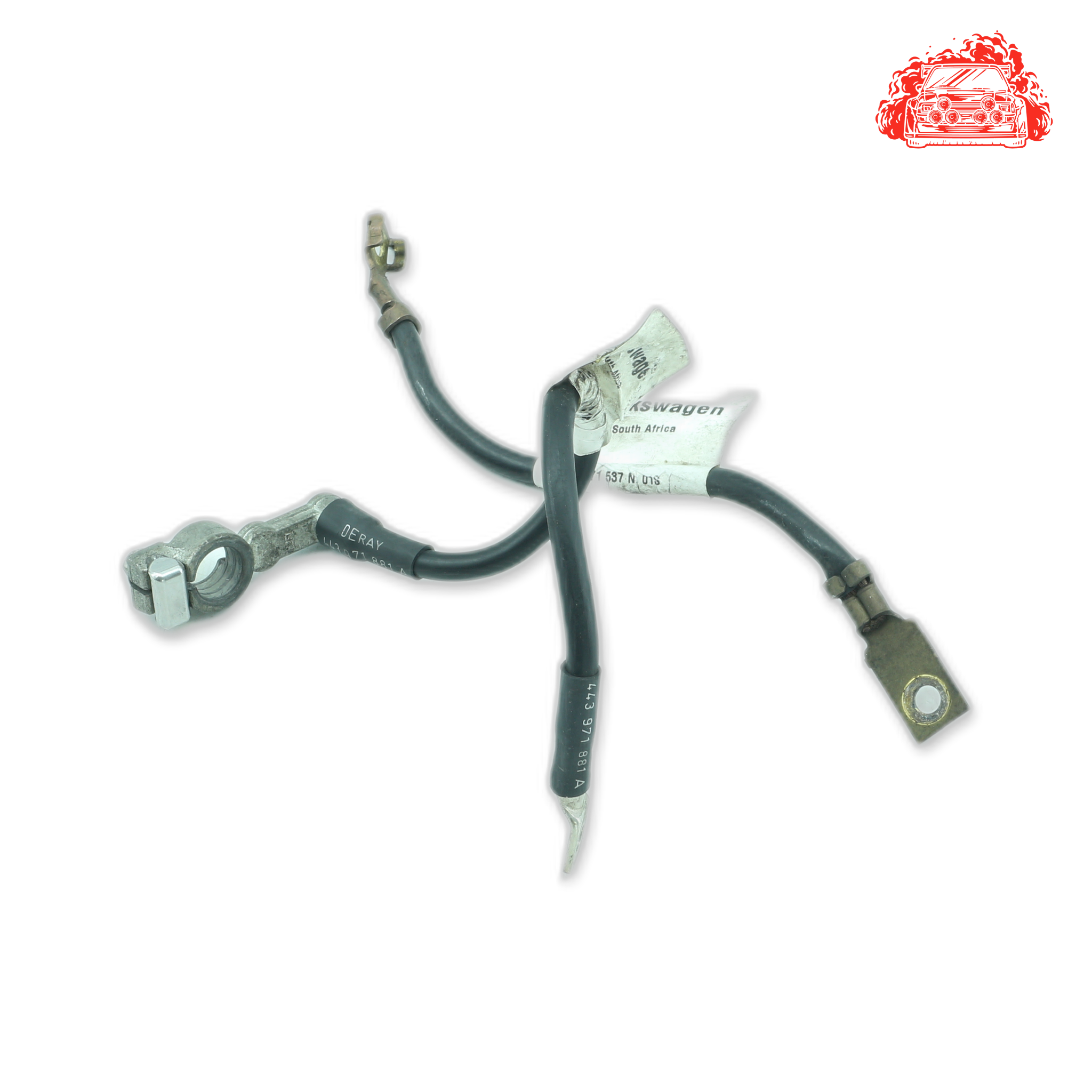 Used VW Polo 1.2 TSI Trendline Positive/Negative Battery Cable - OEM 6R0971537N,6C0971235A
