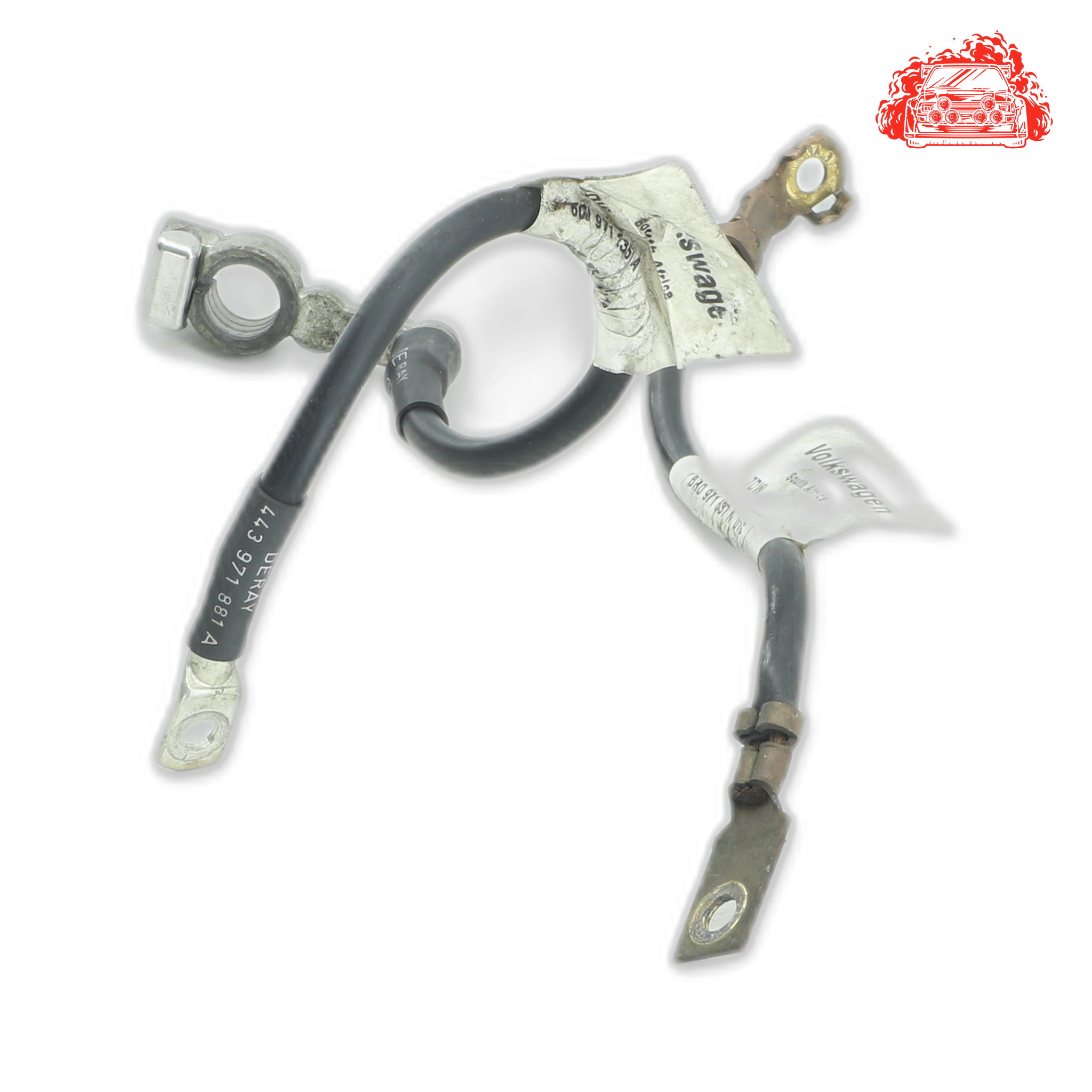 Used VW Polo 1.2 TSI Trendline Positive/Negative Battery Cable - OEM 6R0971537N,6C0971235A