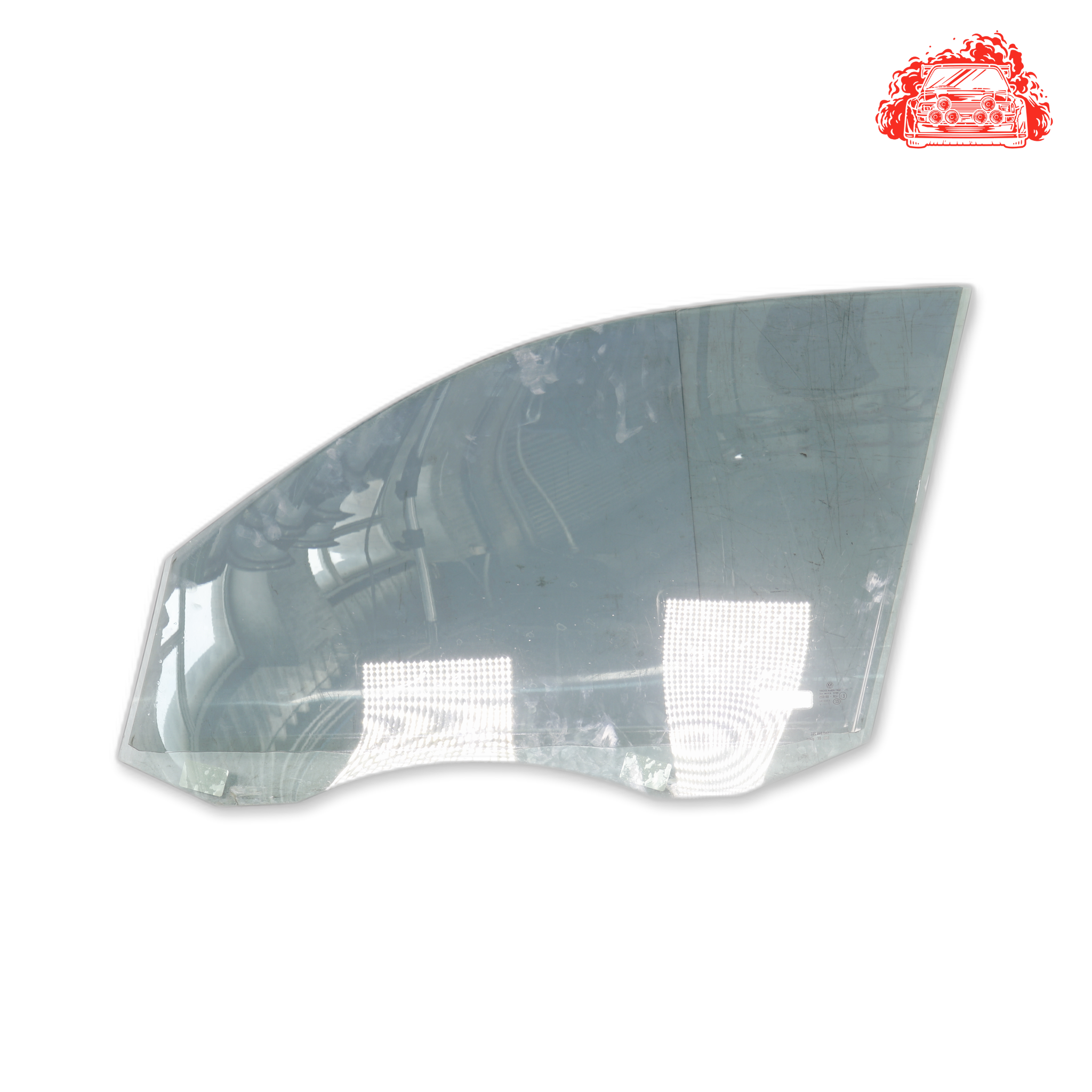 Used Volkswagen 2.0 TDI Drivers Side Front Window - OEM Part 43R001025