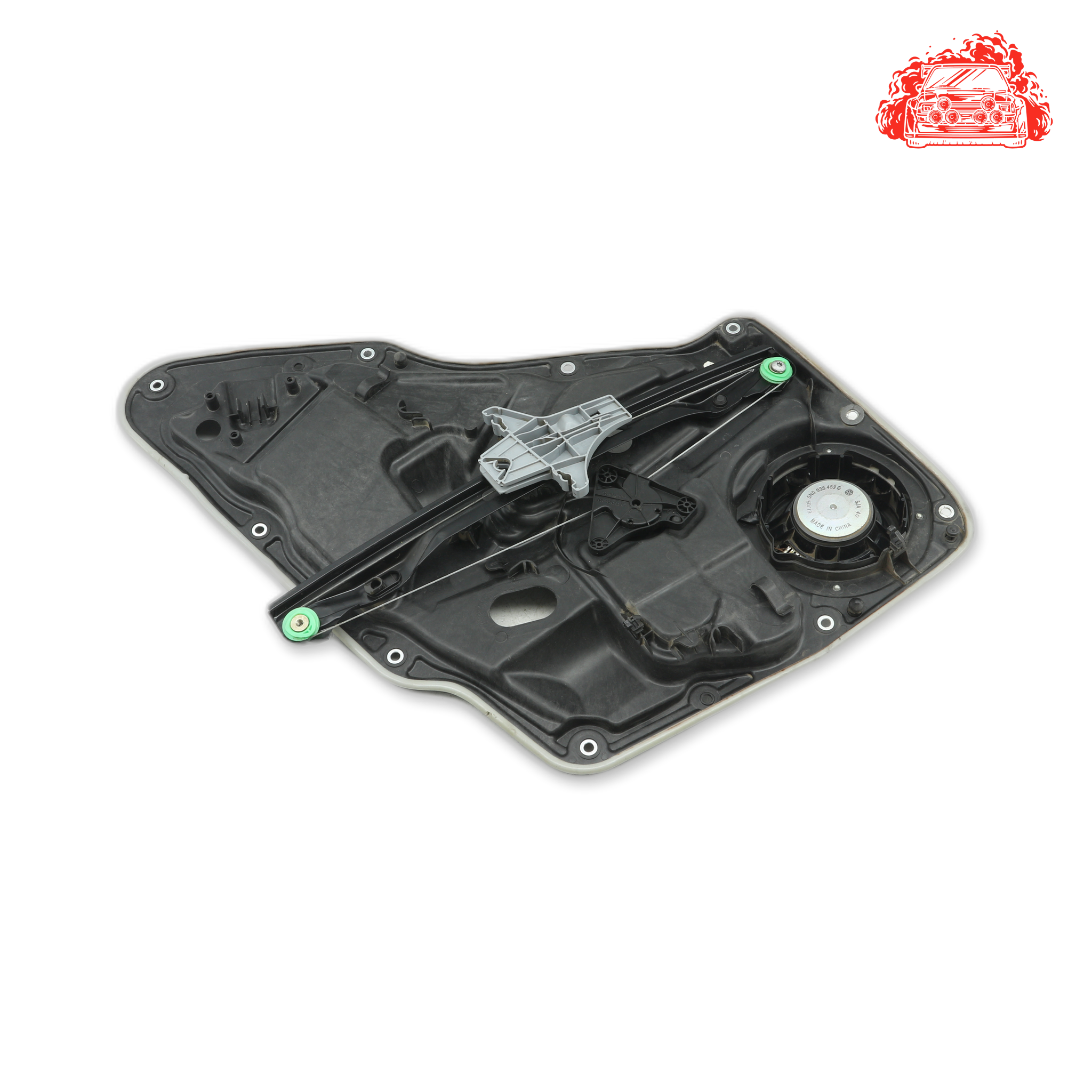 Used VOLKSWAGEN 2.0 TDI Passenger Side Rear Window Mechanism - OEM Part 5N0839729