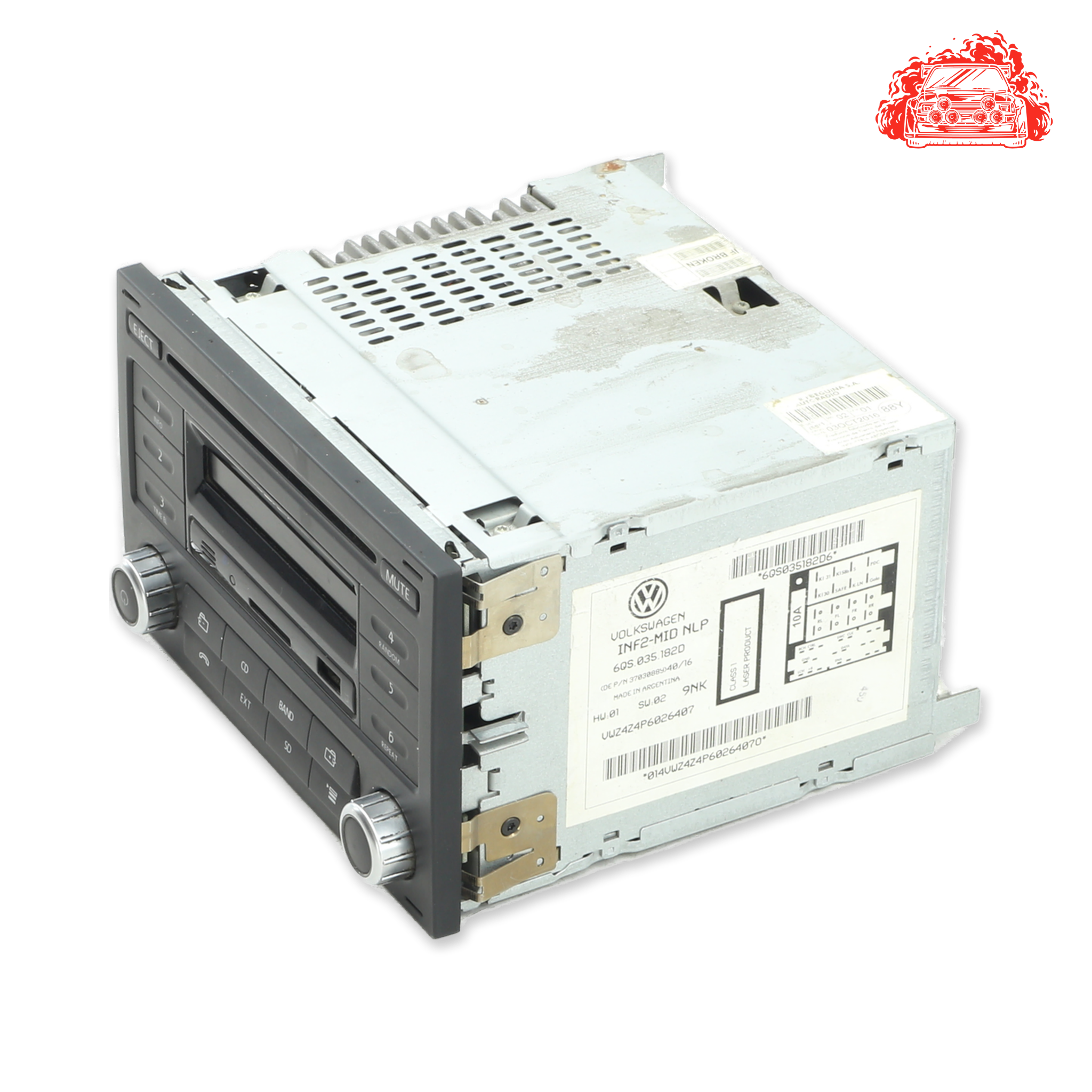 Used VOLKSWAGEN POLO GP 1.4 TRENDLINE Radio - OEM Part 6QS035182D6