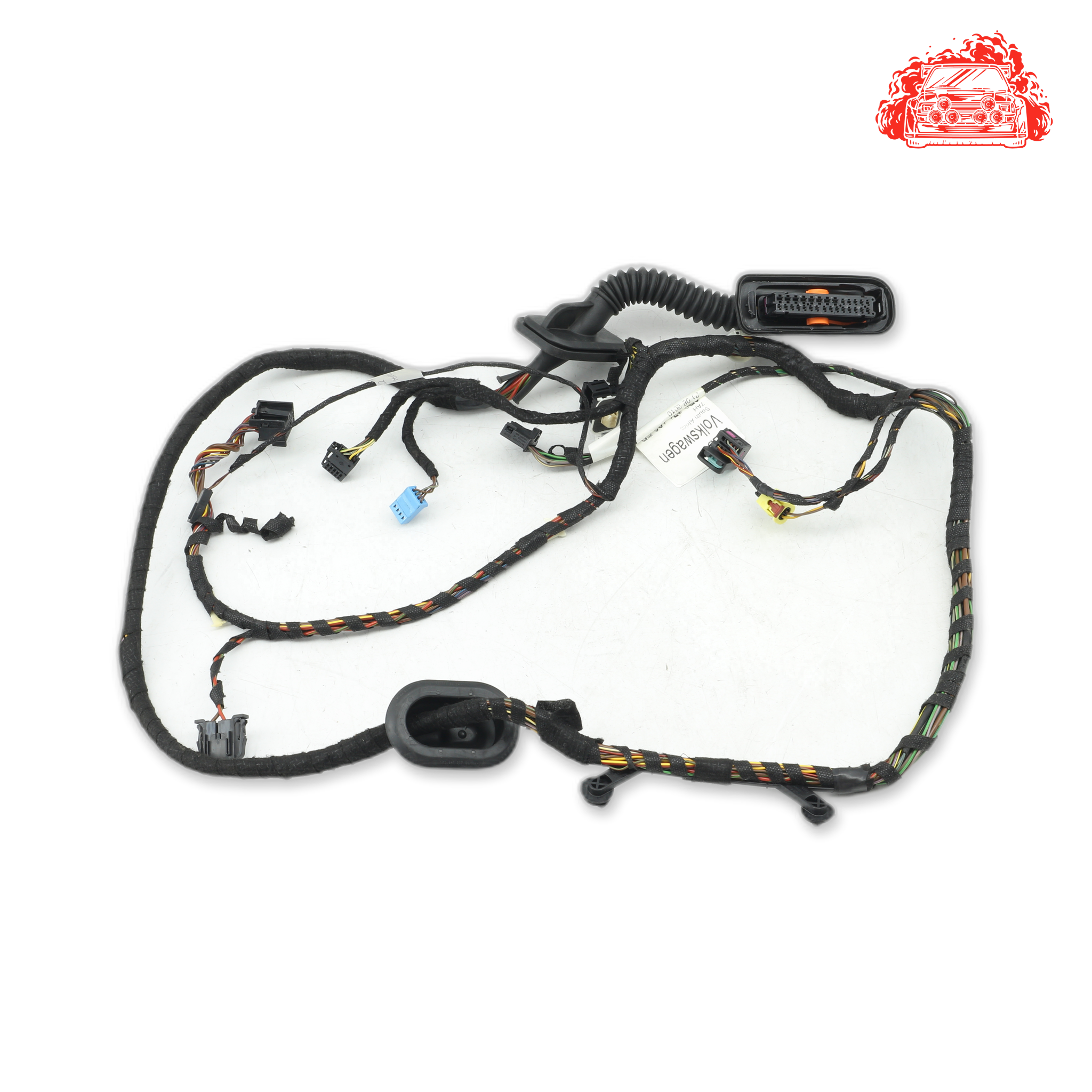 Used VOLKSWAGEN Polo comfortline Driver Side Front Door Wiring Harness Loom - OEM Part 6R2971120