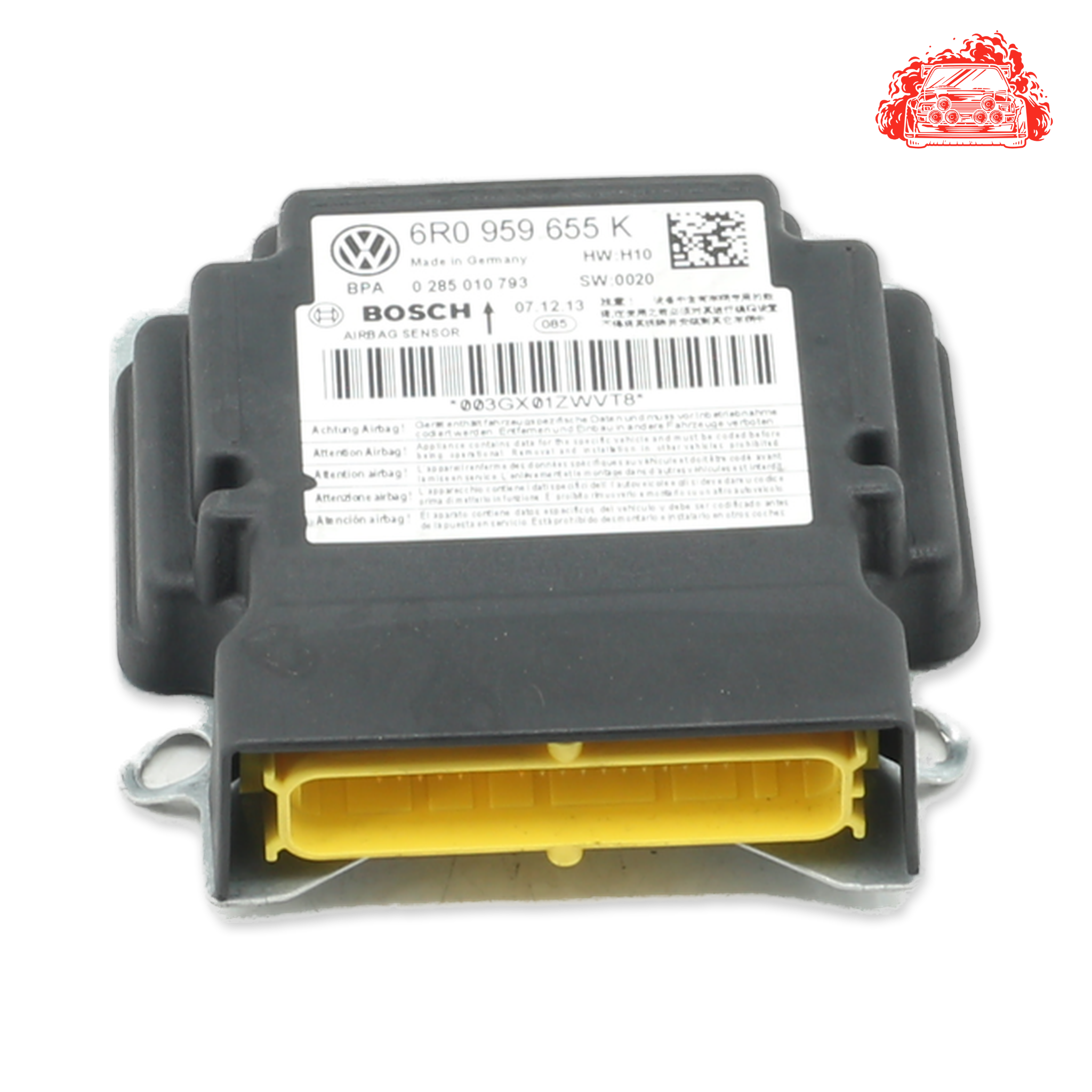 Used VOLKSWAGEN POLO 1.2 TDI BLUEMOTION 5DR Airbag Control Module - OEM Part 6R0959655