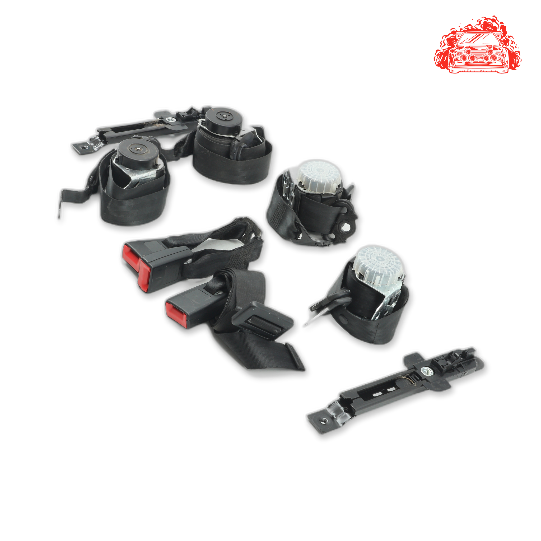 Used VW Polo Vivo 1.4 Trendline Front/Rear Seat Belt Set - OEM Part 6QS857706