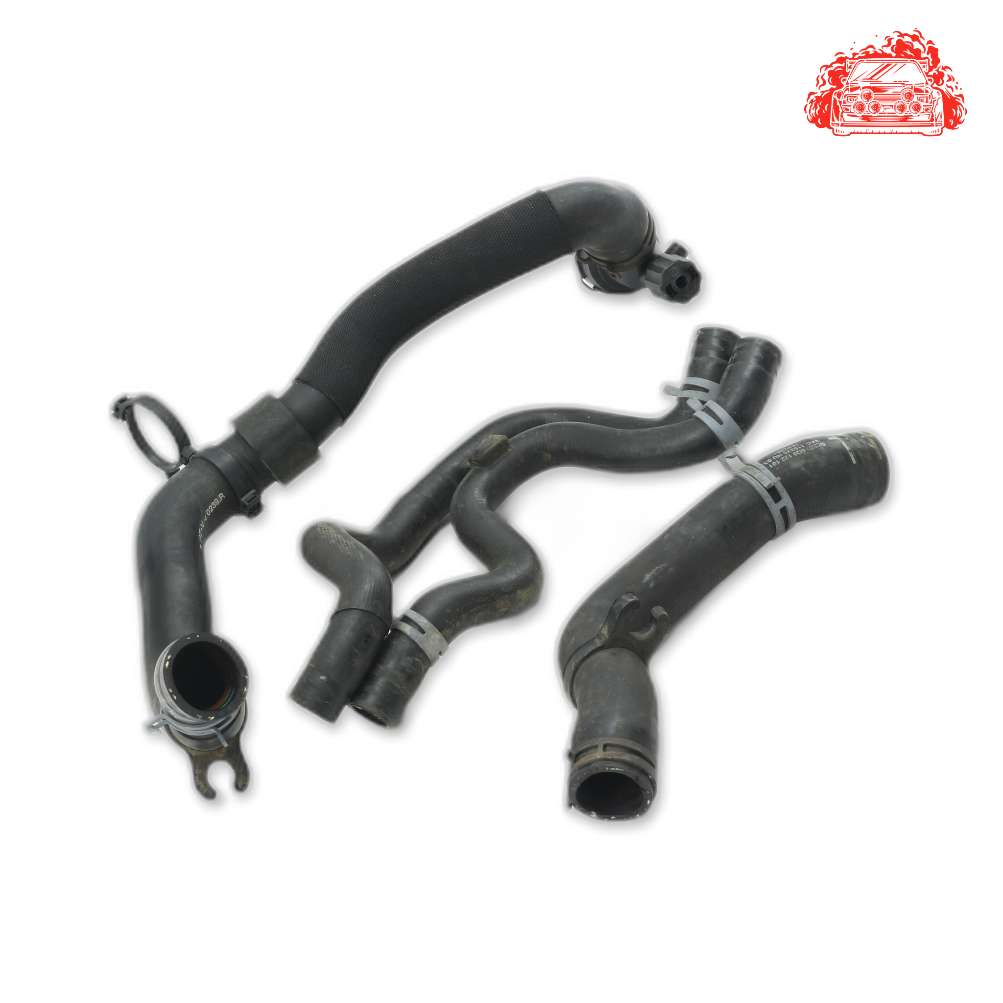 Used VOLKSWAGEN POLO VIVO 1.4 TRENDLINE Water Pipe Set - OEM Part 6Q0122101CB,6Q0122051CQ
