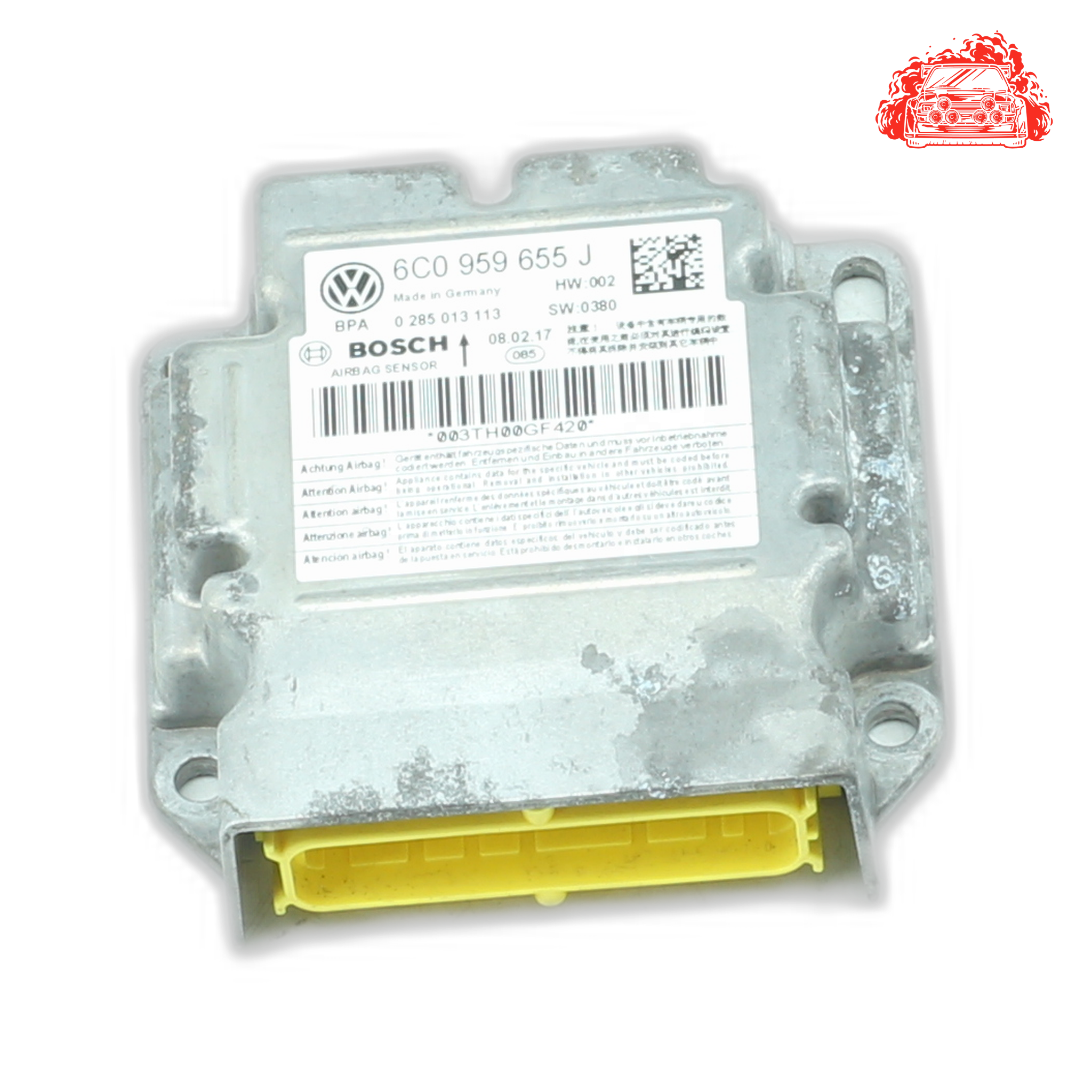 Used VOLKSWAGEN Polo Airbag Control Module - OEM Part 6C0959655J