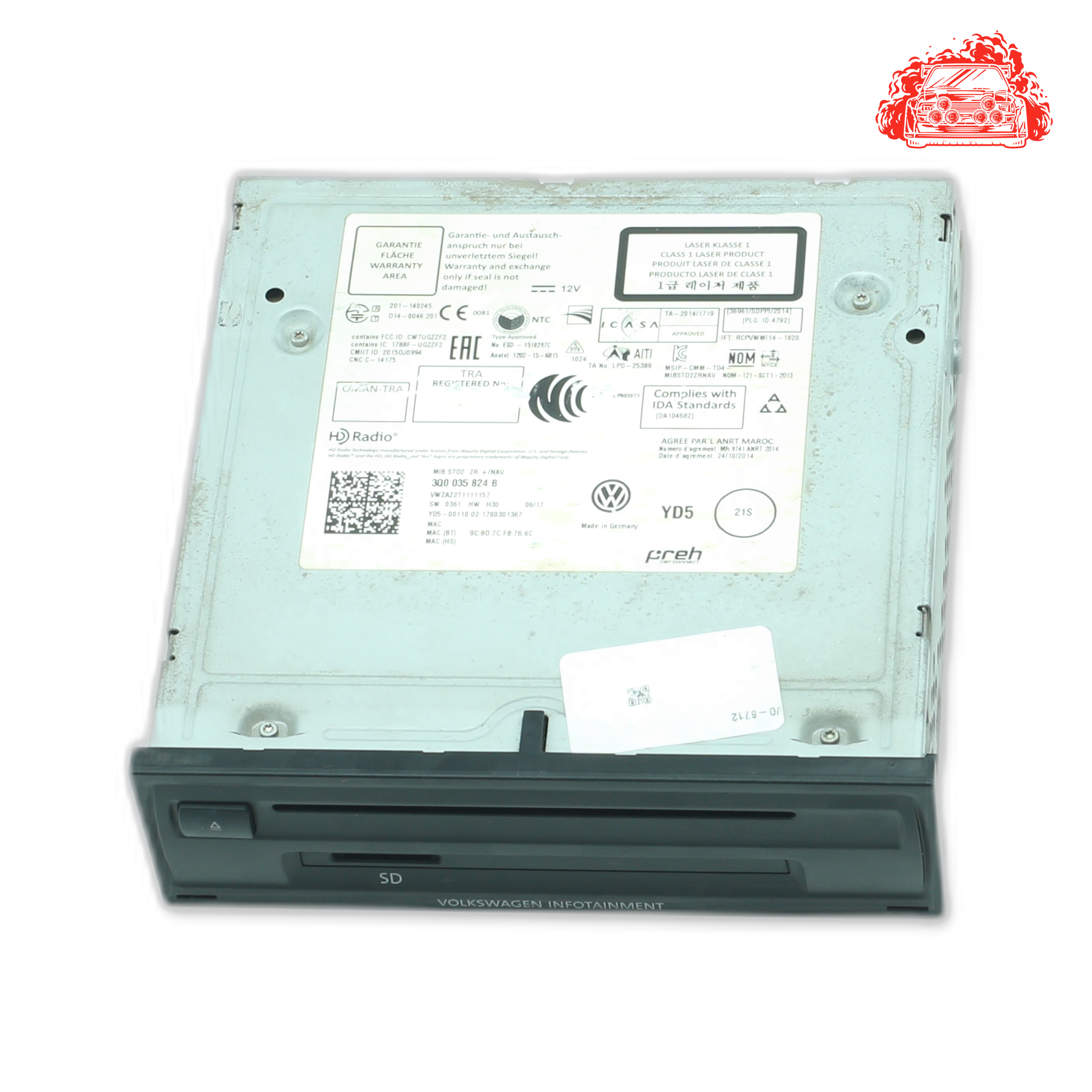 Used VOLKSWAGEN Polo Main Media Radio Control Unit - OEM Part 3Q0035824B