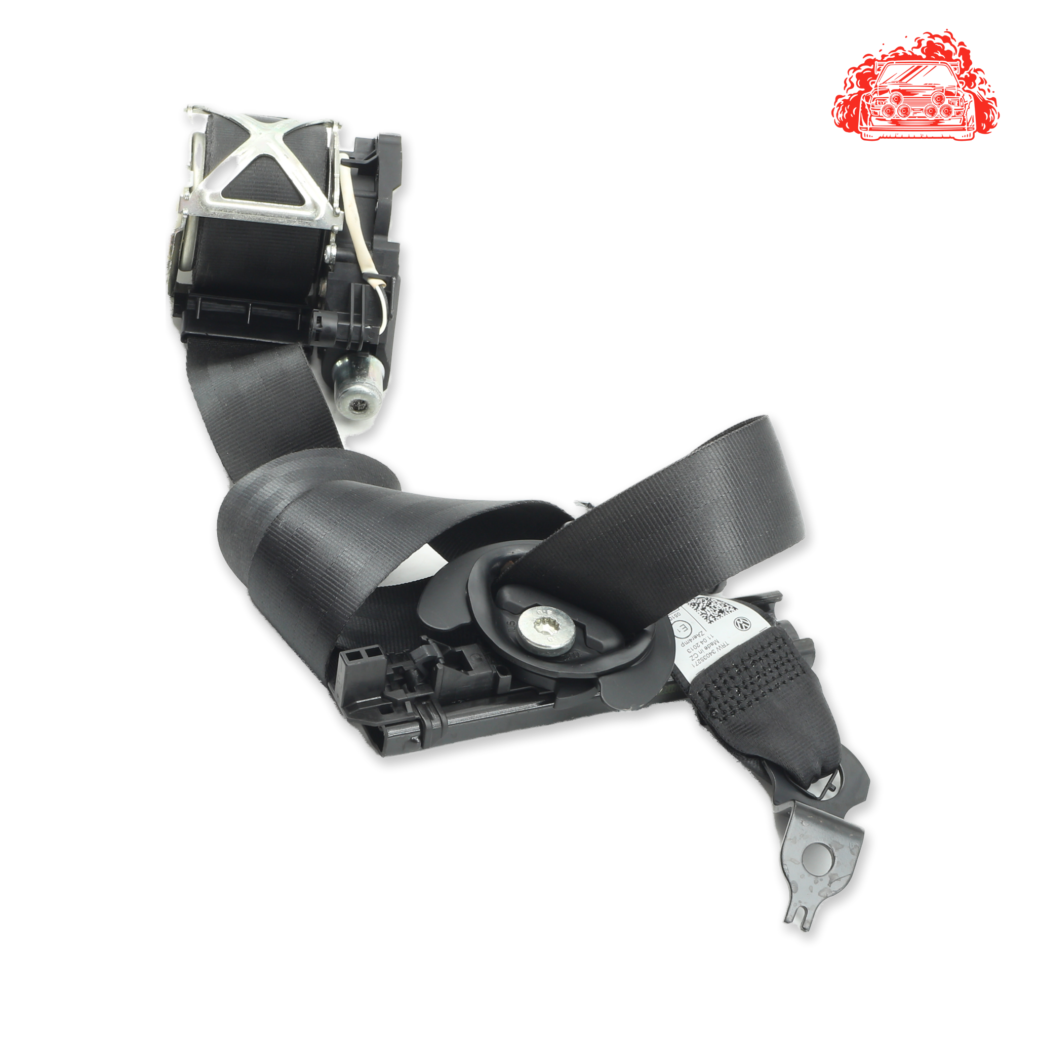 Used Volkswagen Polo 1.4 Trendline 5-Door Passenger Side Front Pretensioner Seat Belt - OEM Part 34075966