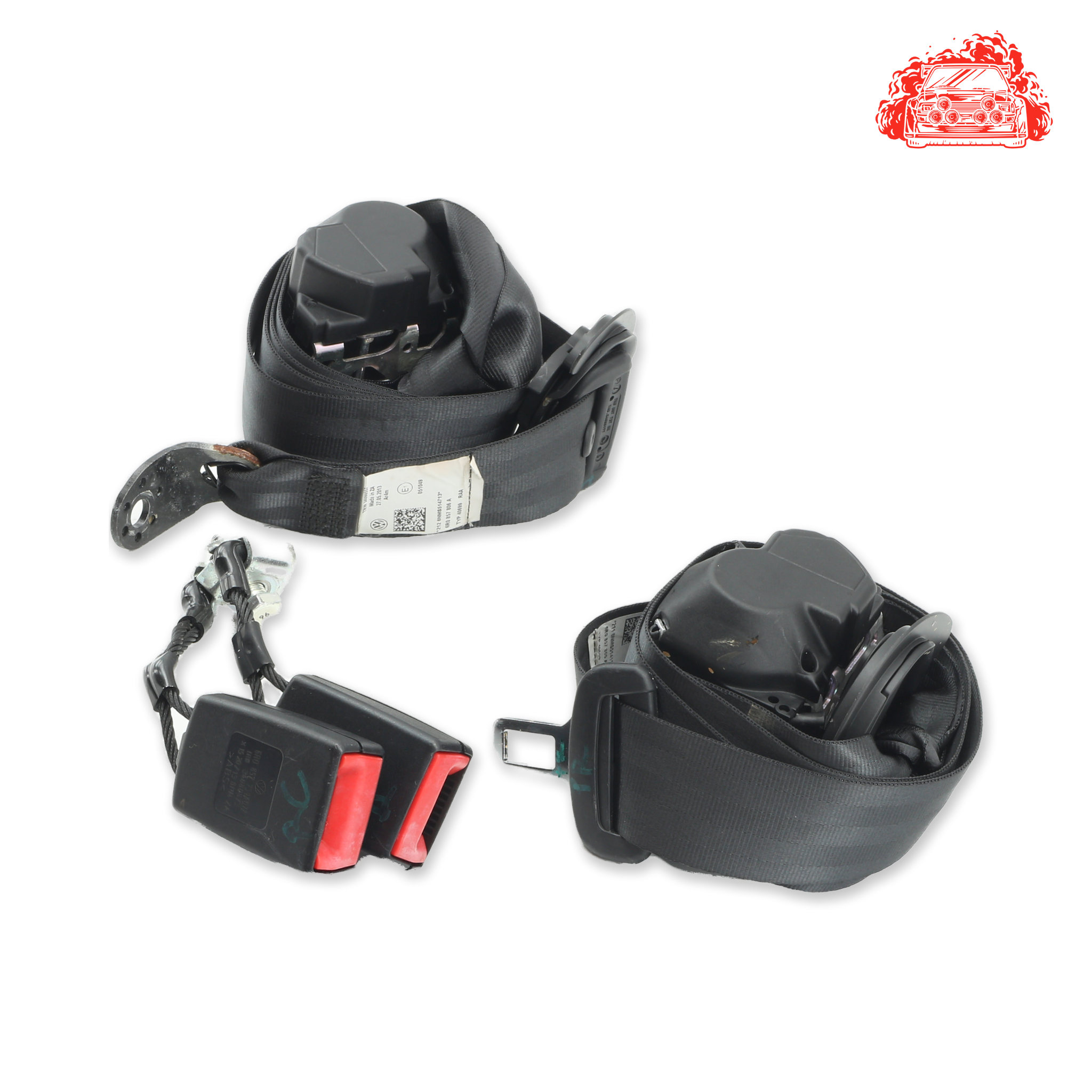 Used Volkswagen Polo 1.4 Trendline 5-Door Rear Non Pretensioner Seat Belt Set