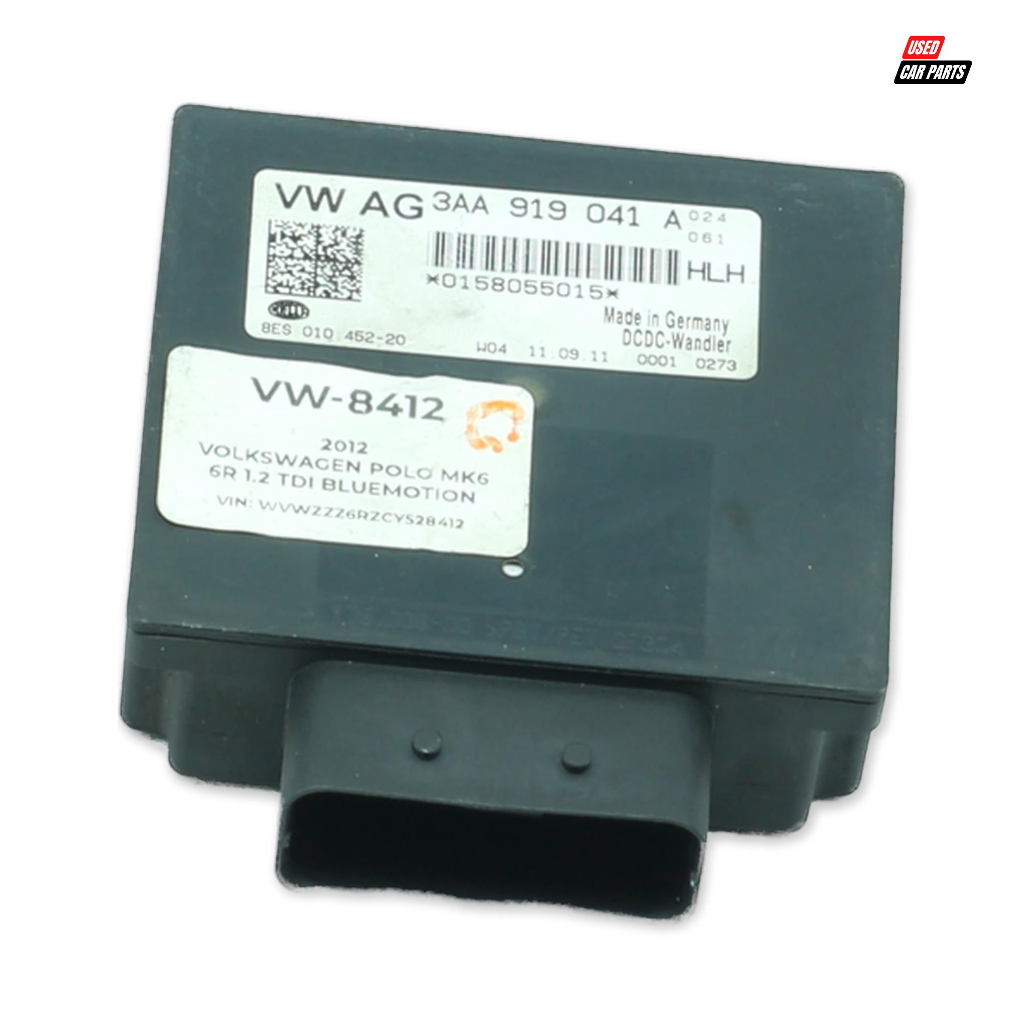 Used Voltage Control Unit Part Number 3AA919041A for 2009 Volkswagen Polo Mk5 Hatchback TDI